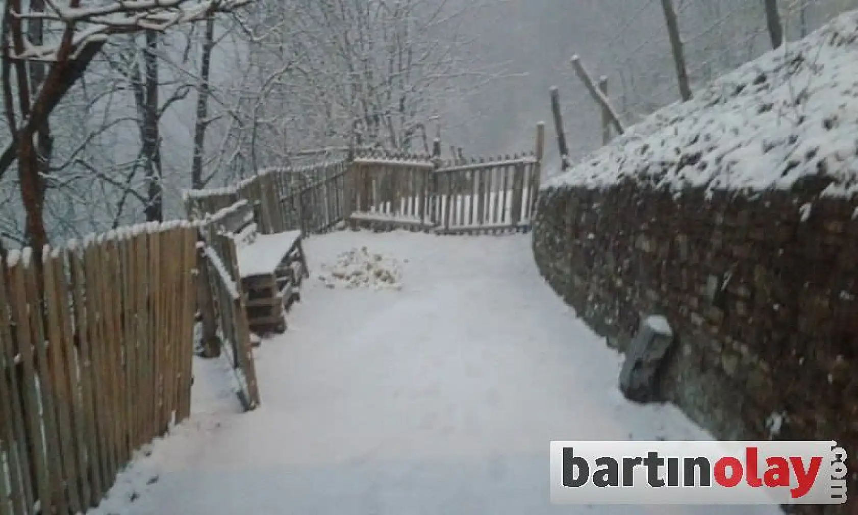 Bartın'da martta kar sürprizi