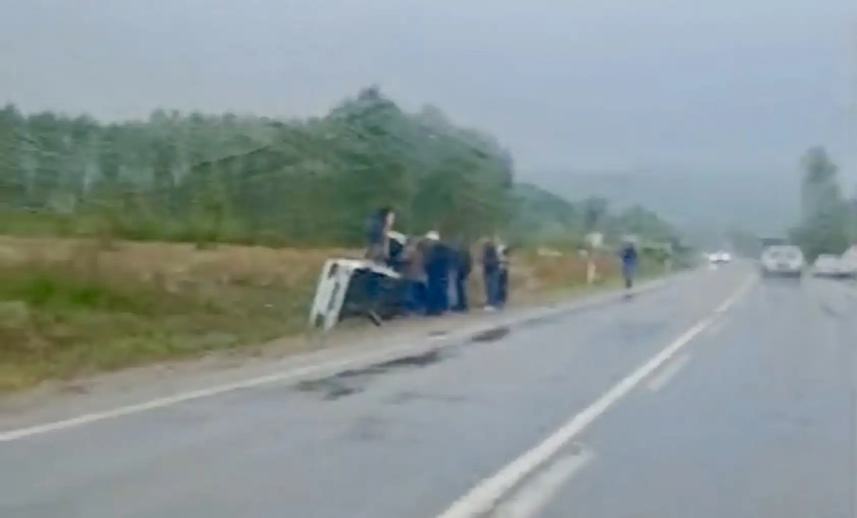 Kozcağız yolunda yine kaza