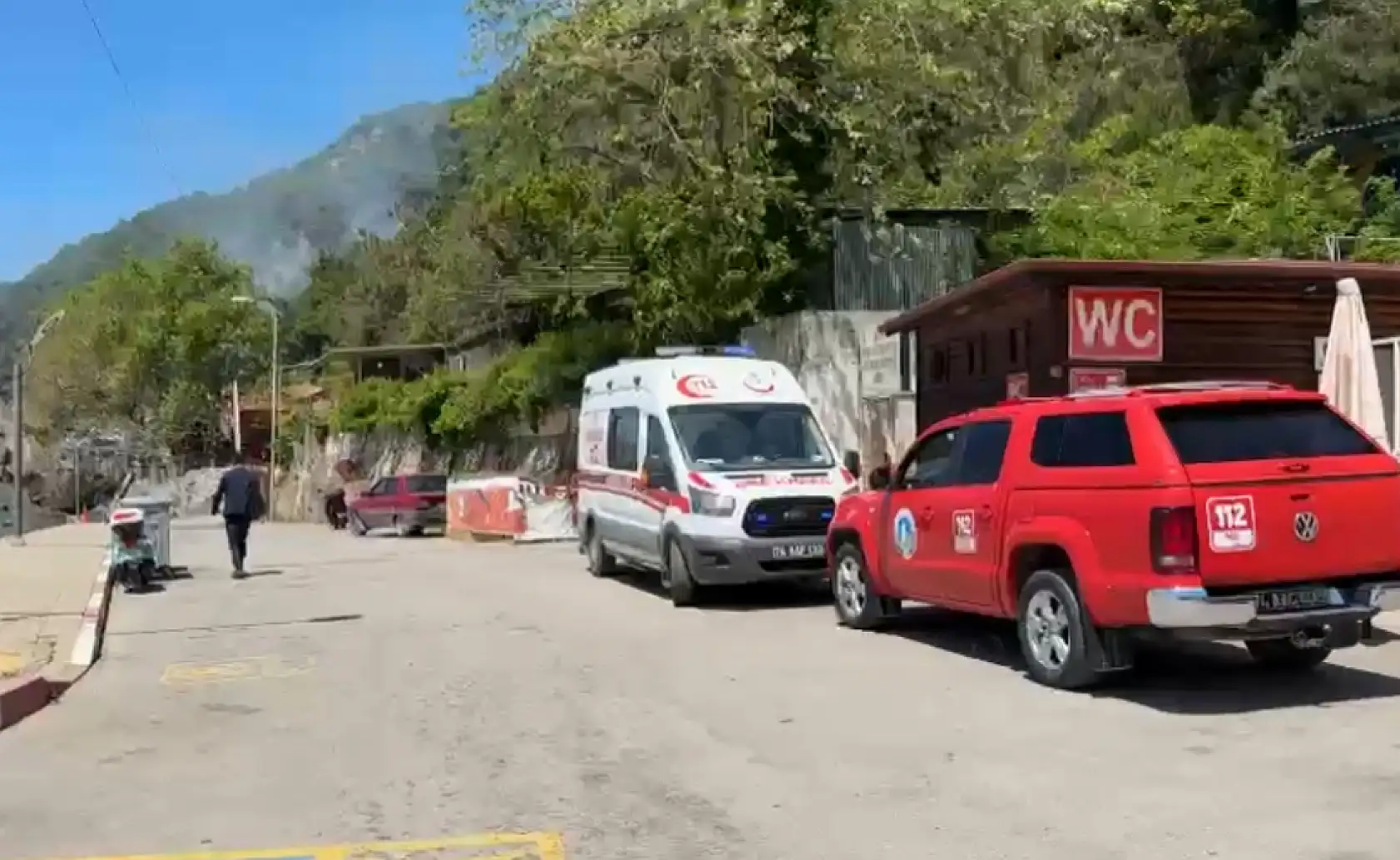 İnkumu'nda  turistik tesiste yangın