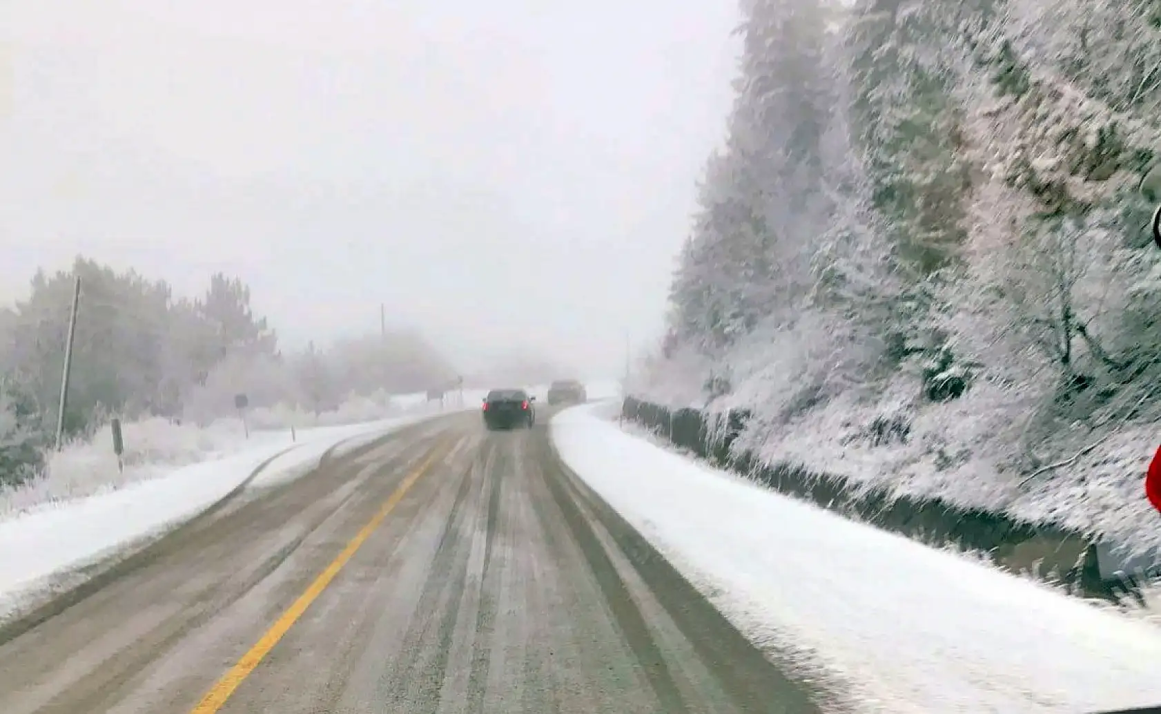 Ahmetusta'dan kar manzaraları