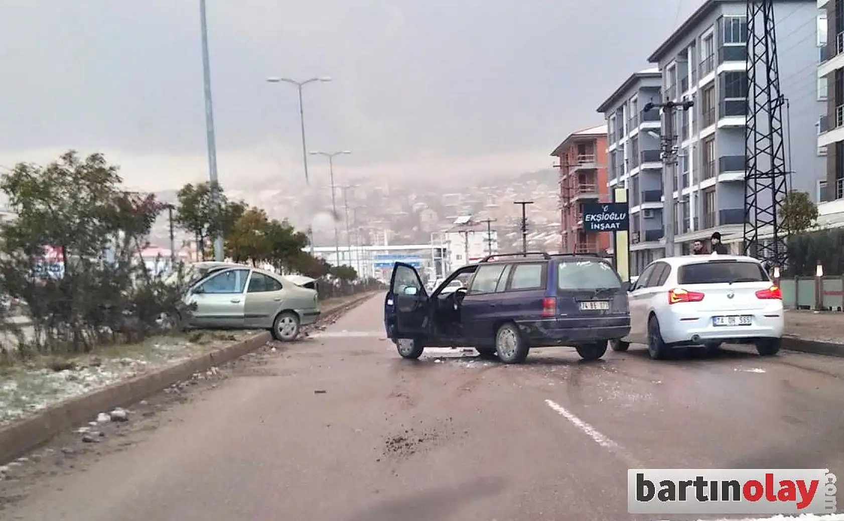 Bartın'da kazalar peş peşe