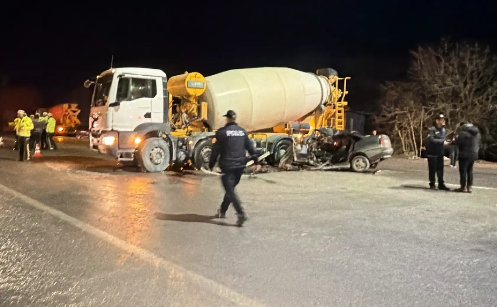 İnkumu yolunda feci kaza