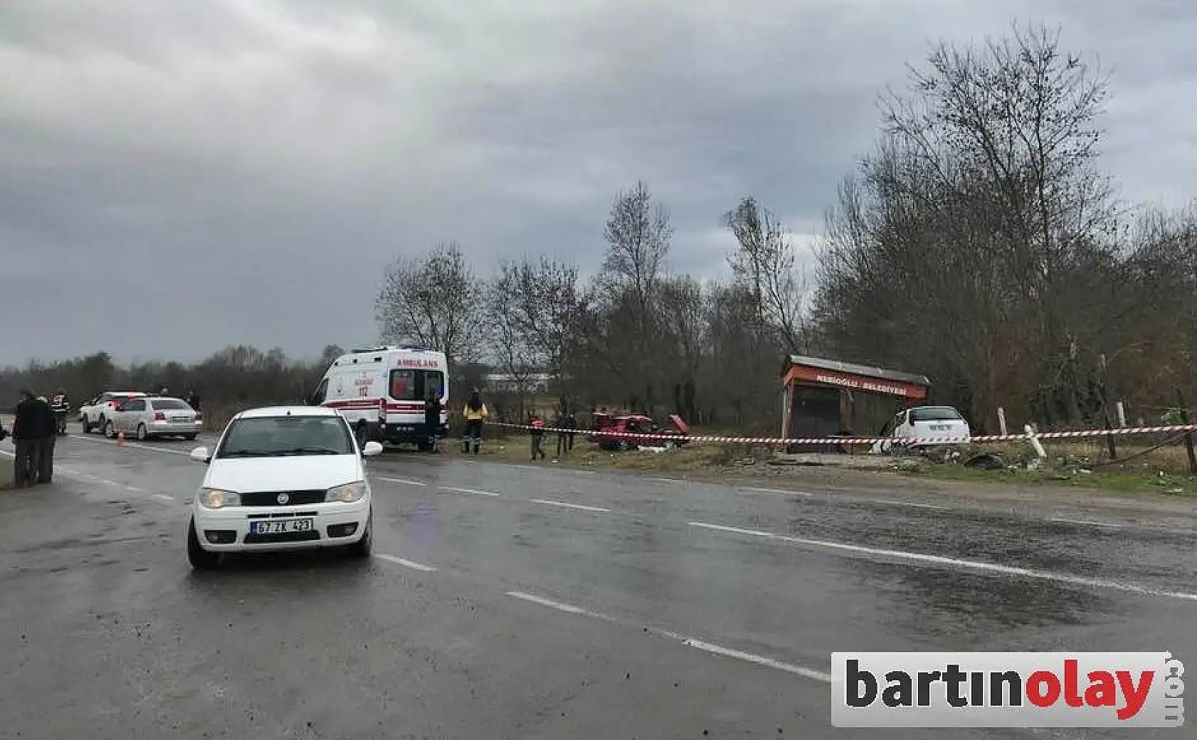 Kozcağız Nebioğlu yolunda feci kaza