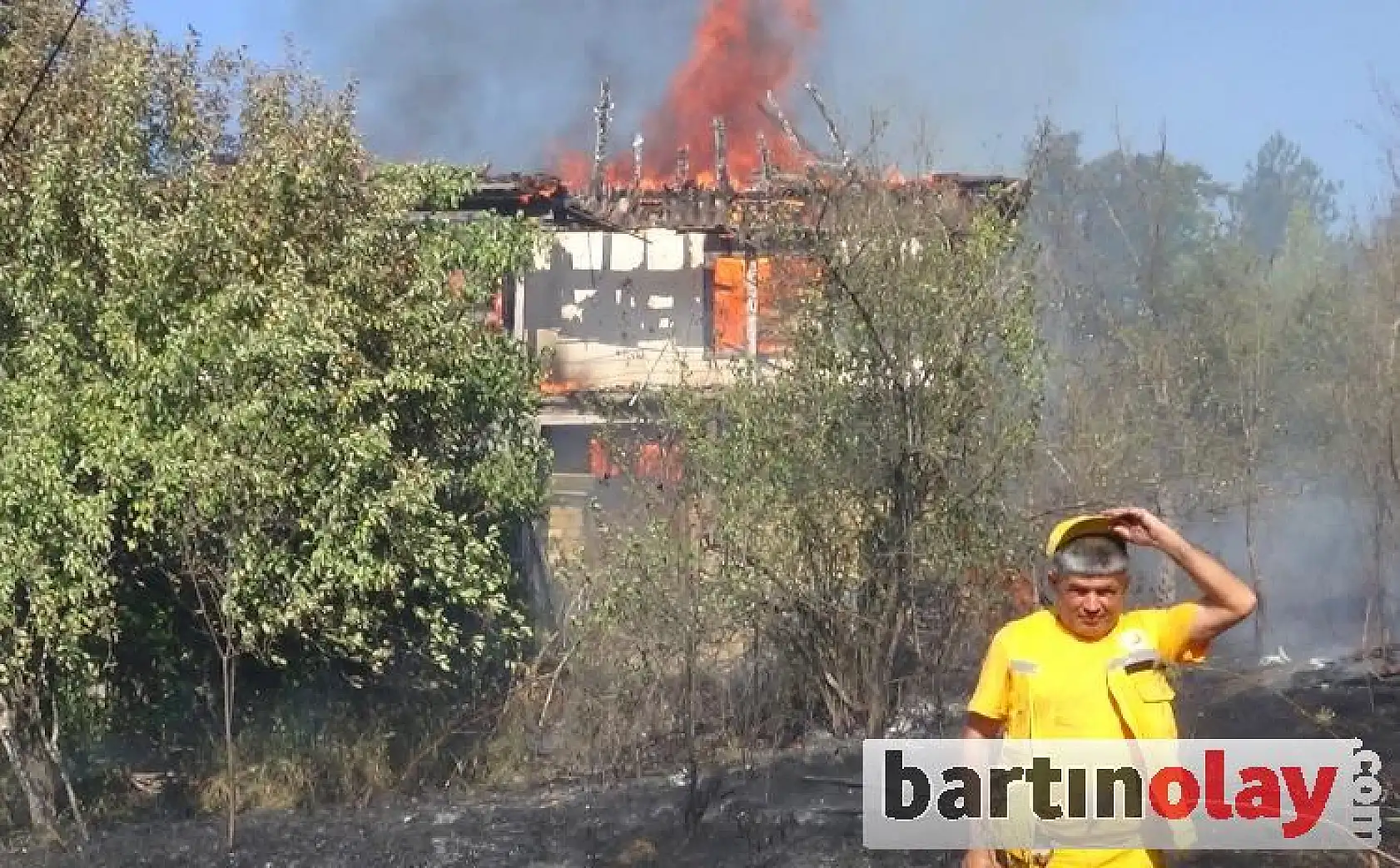 Bartın'da orman yangını