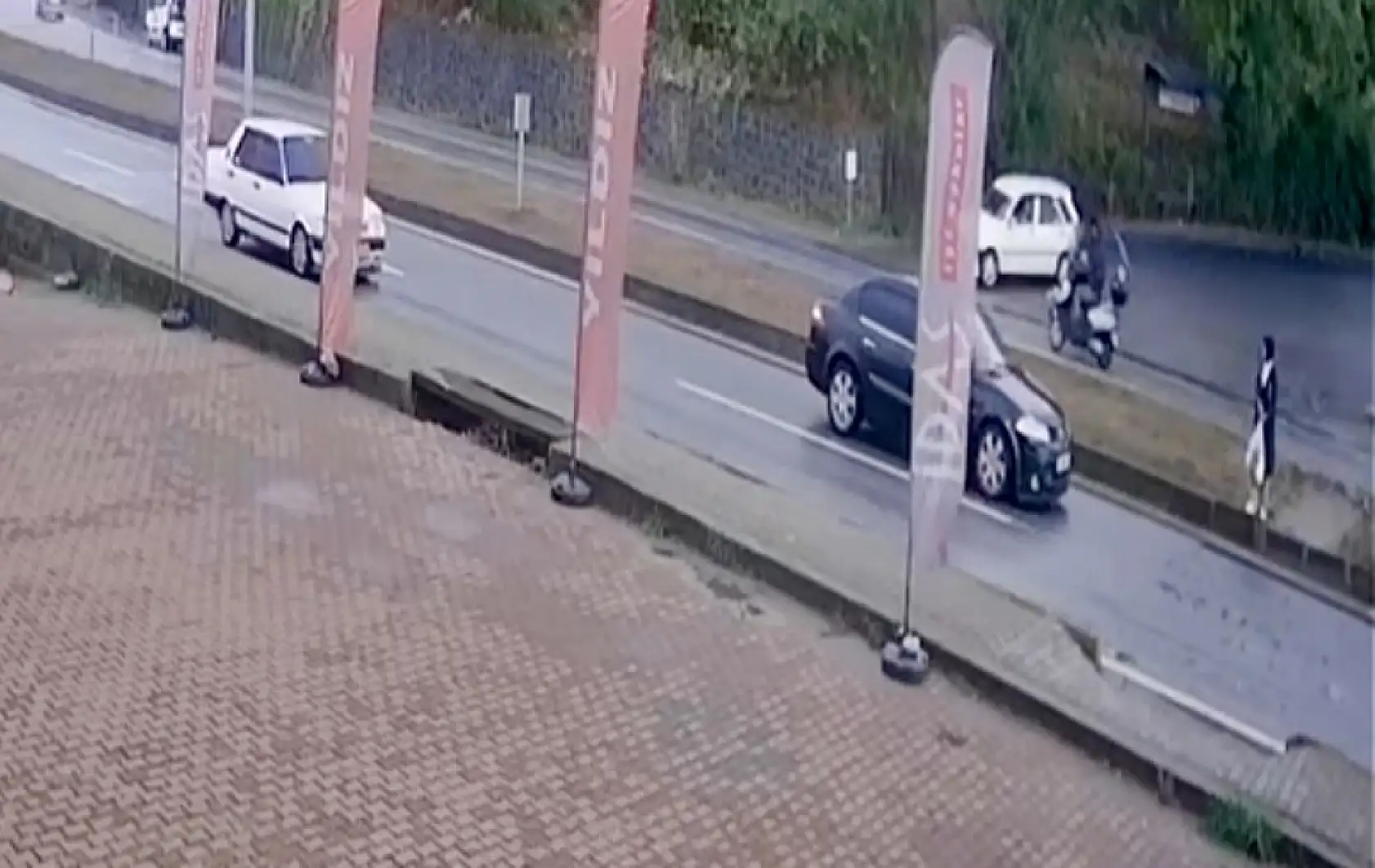 Kazadan saniyelerle kurtuldu