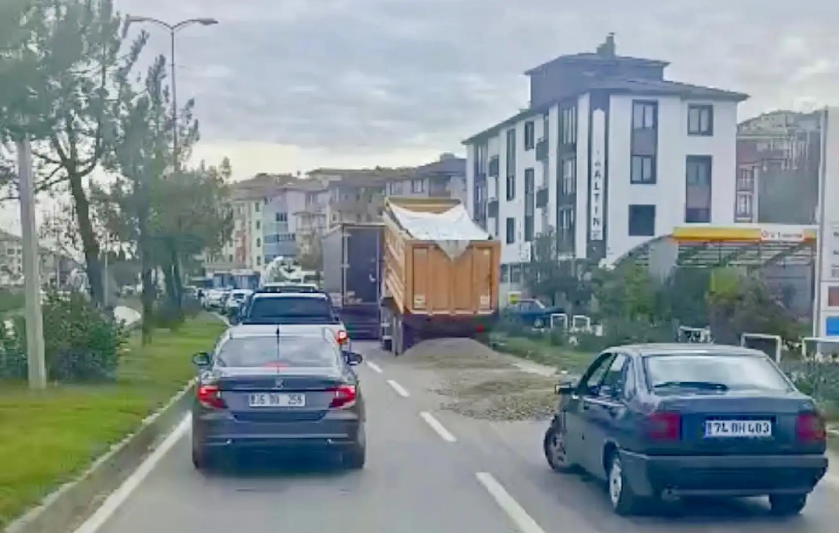 Çevreyolunda talihsiz olay