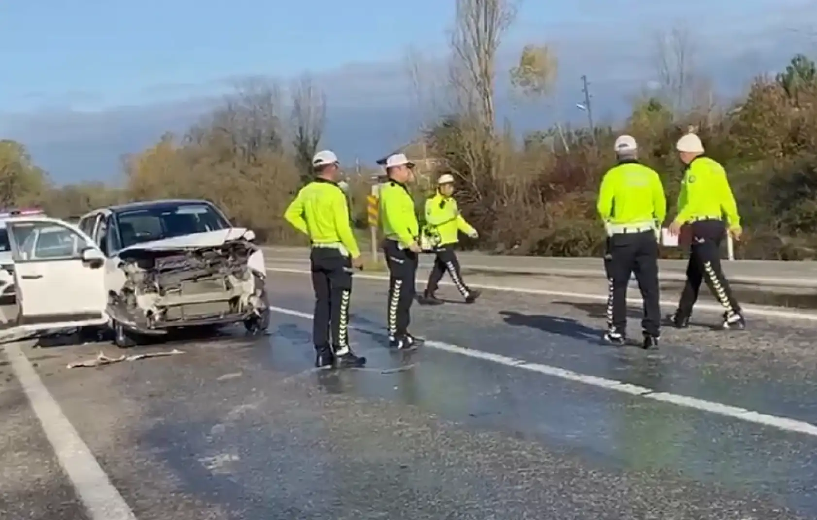 Bartın Çaycuma yolunda kaza