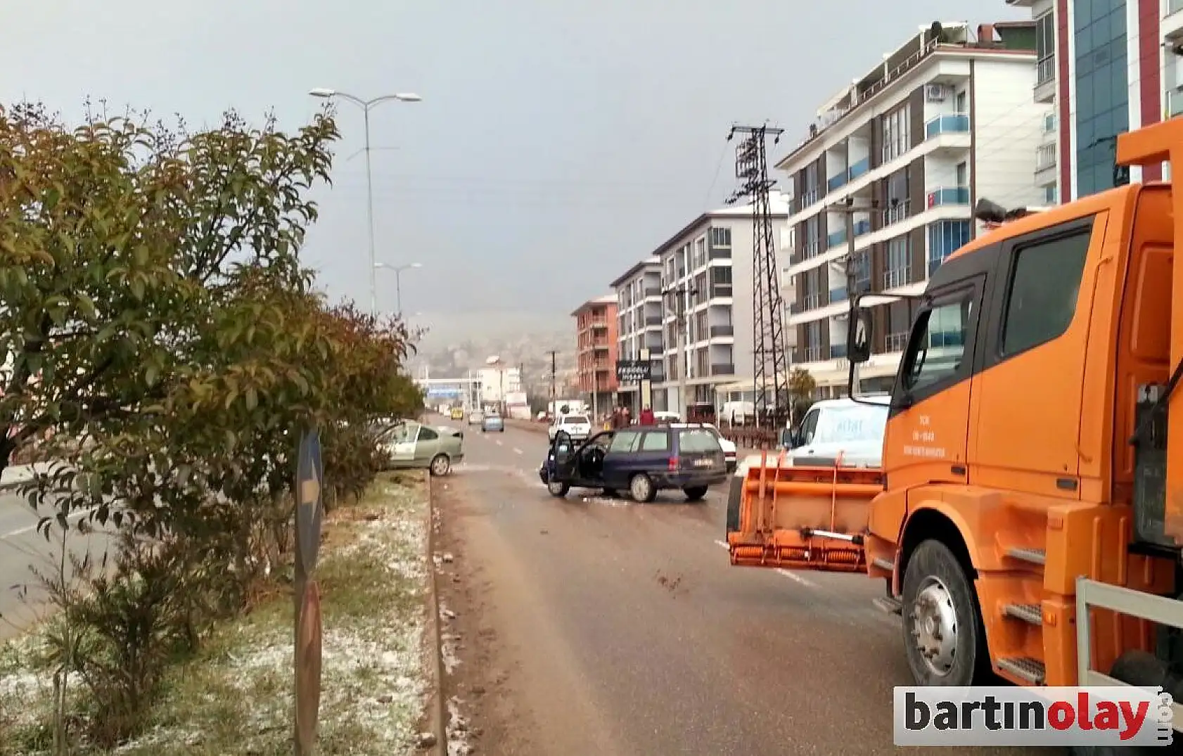 Bartın'da kazalar peş peşe