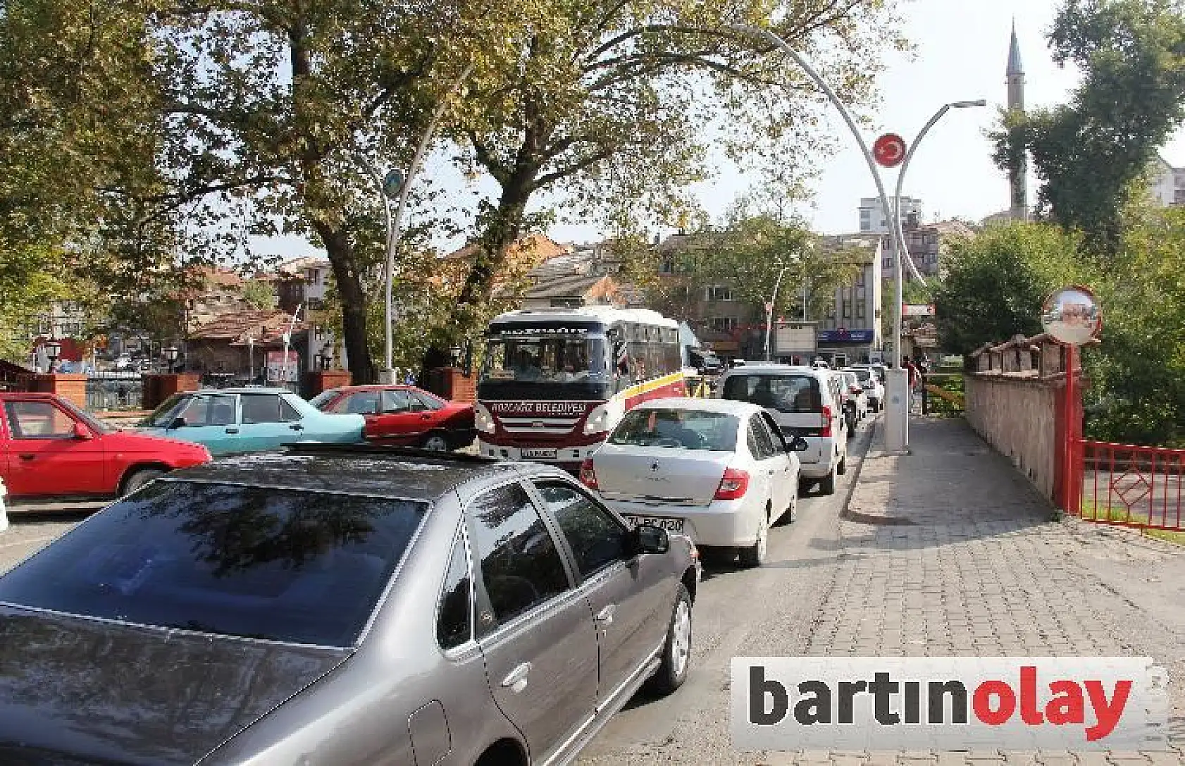 Bartın'da trafik çilesi