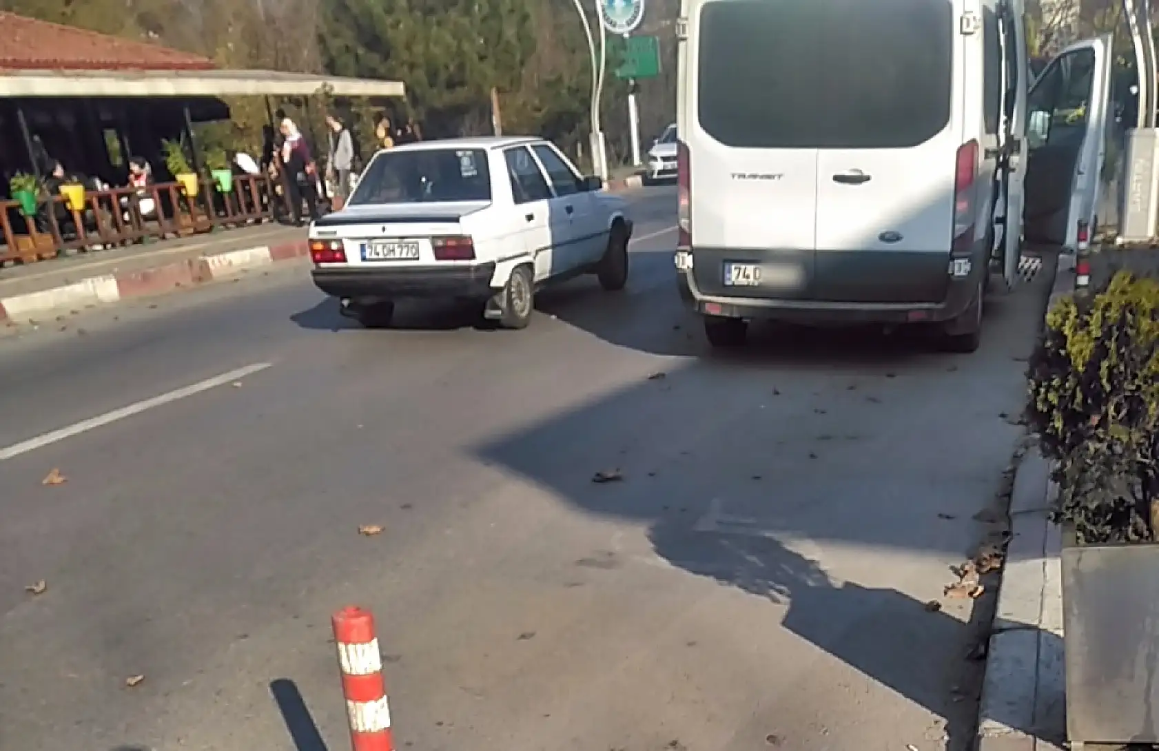 Yalıda zincirleme kaza