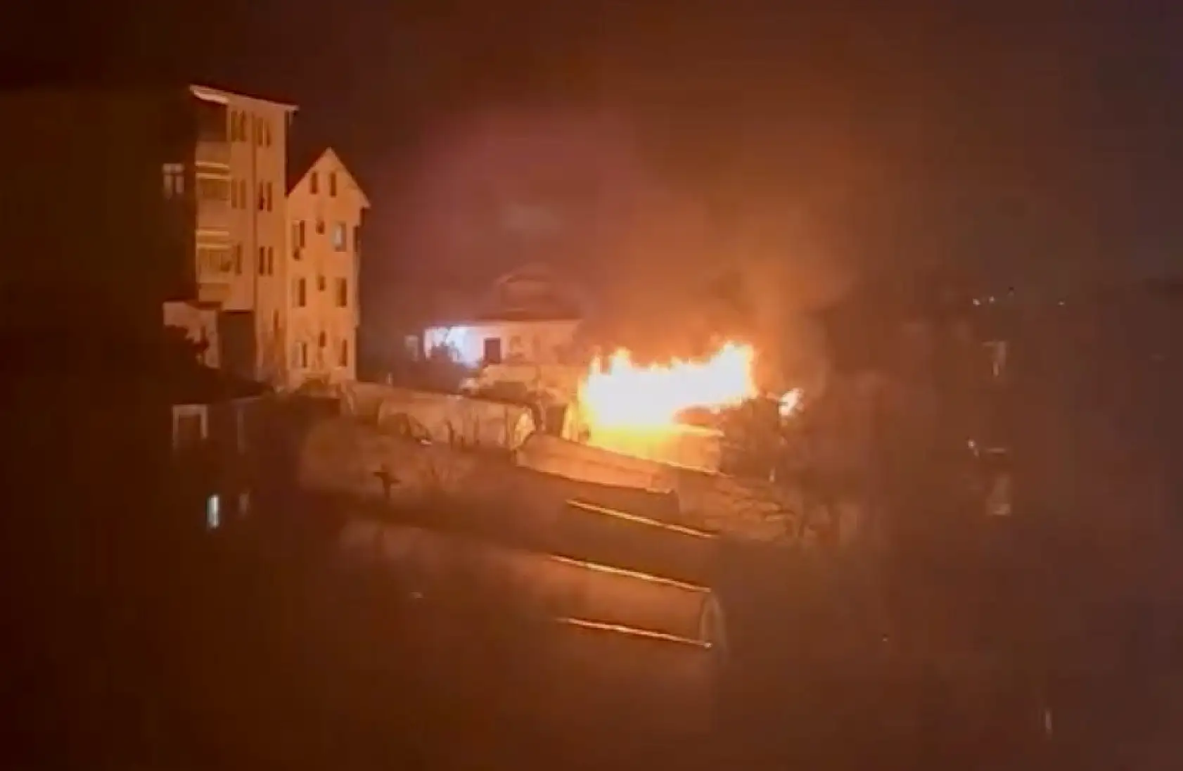 Balamba'da korkutan yangın