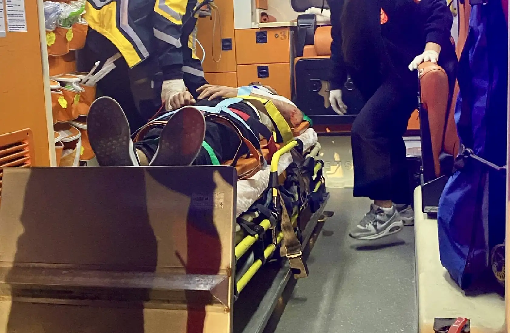 Kaza yapan alkollü sürücü feryat etti