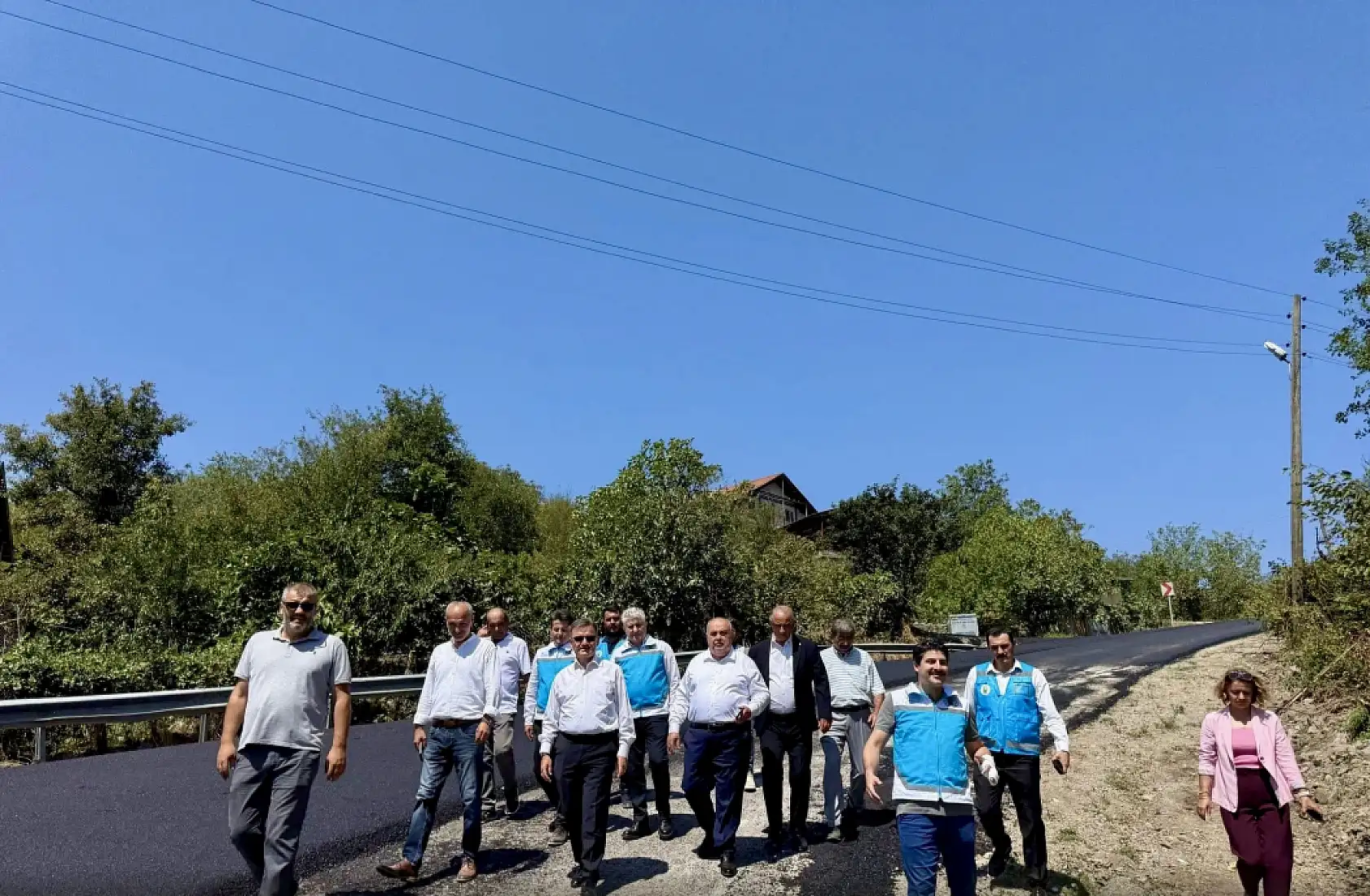 Amasra'ya kaymak gibi asfalt