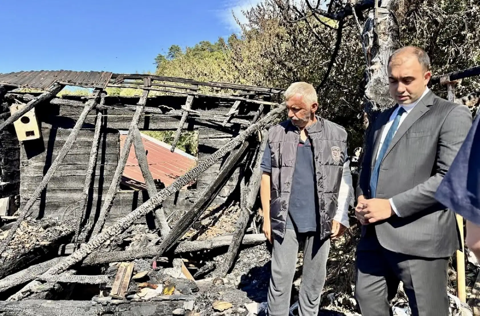 Kaymakam'dan mağdur aileye destek