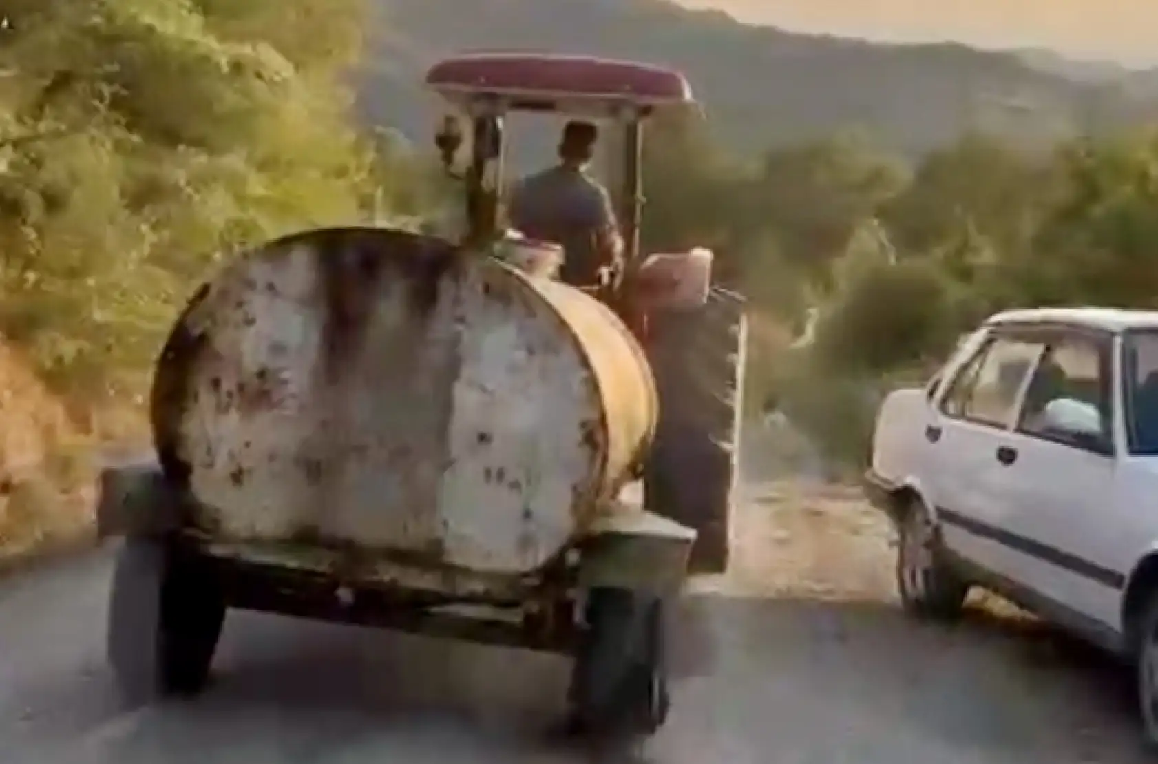 Patlak lastik onu durduramadı