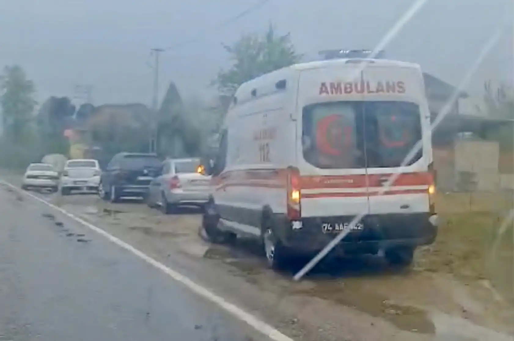 Kozcağız yolunda yine kaza