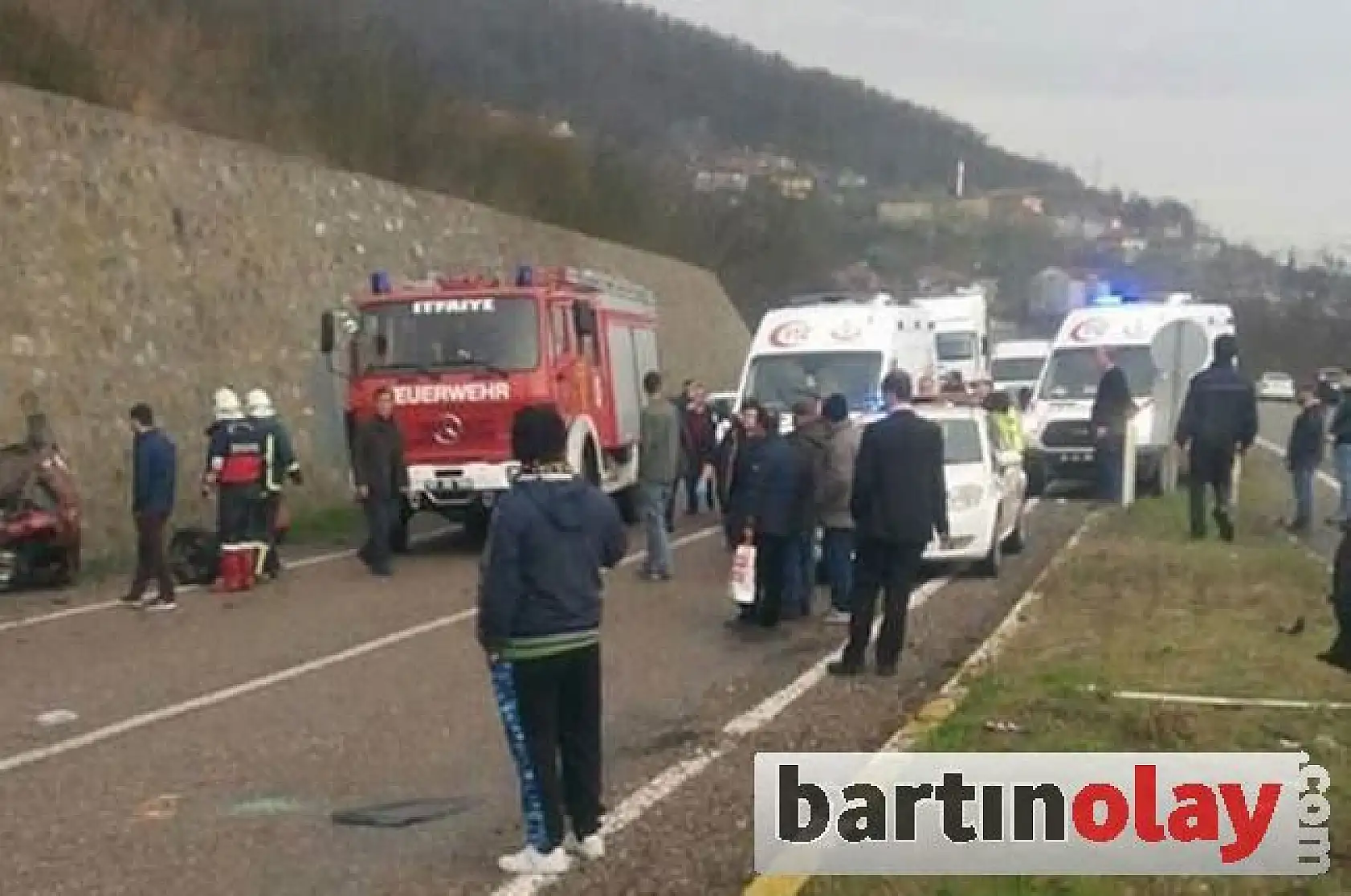 Bartın Çaycuma yolunda ölümlü kaza