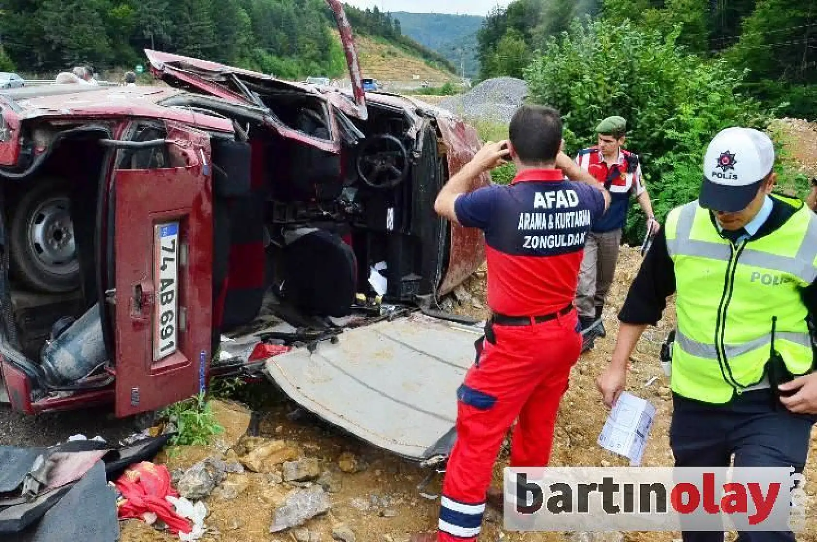 Hastane yolunda feci kaza