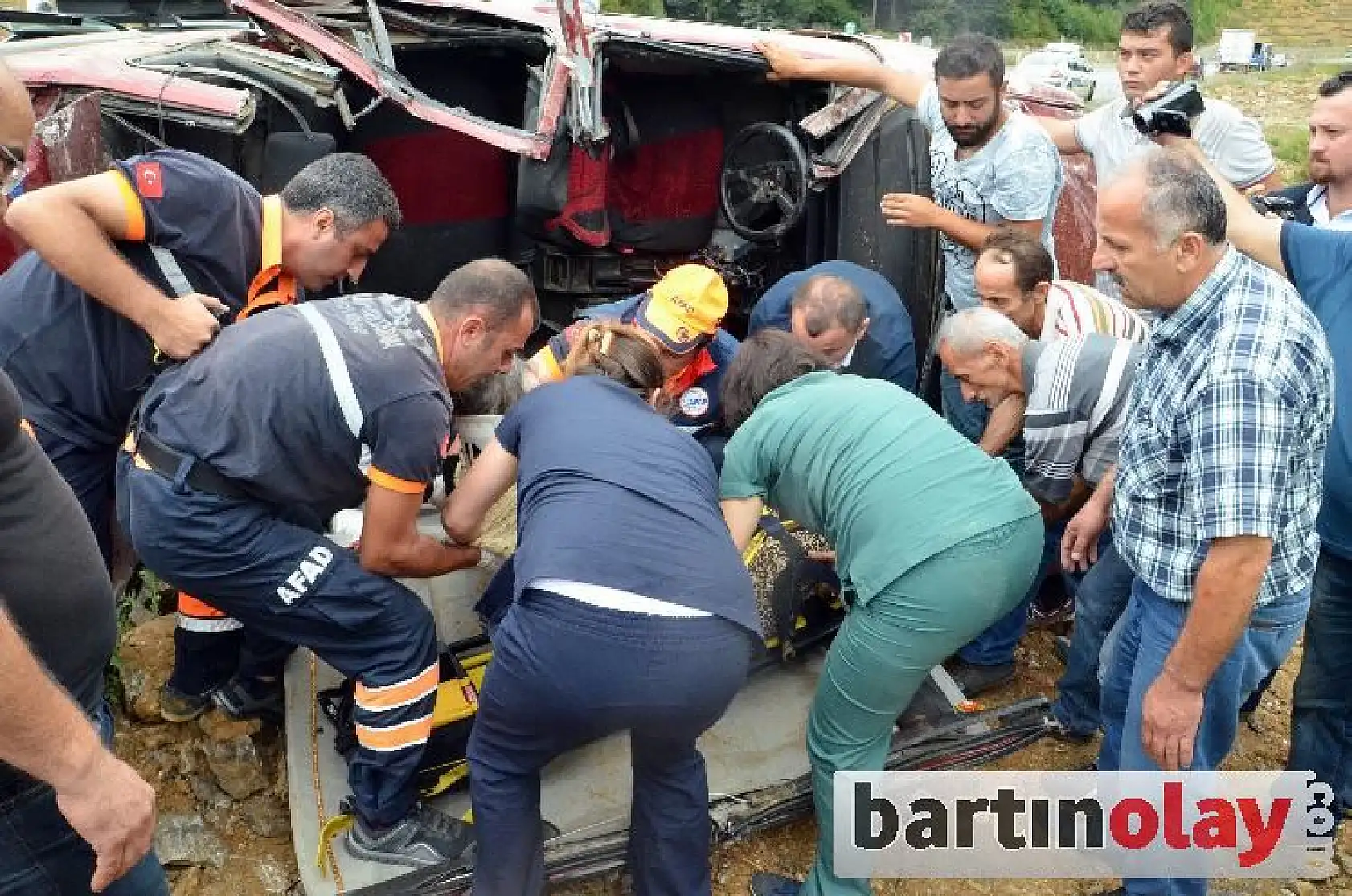 Hastane yolunda feci kaza