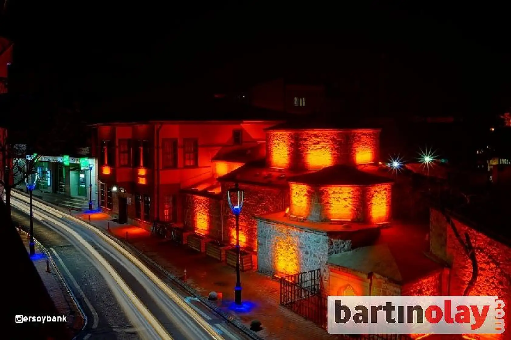 Işıklar altında Bartın manzaraları