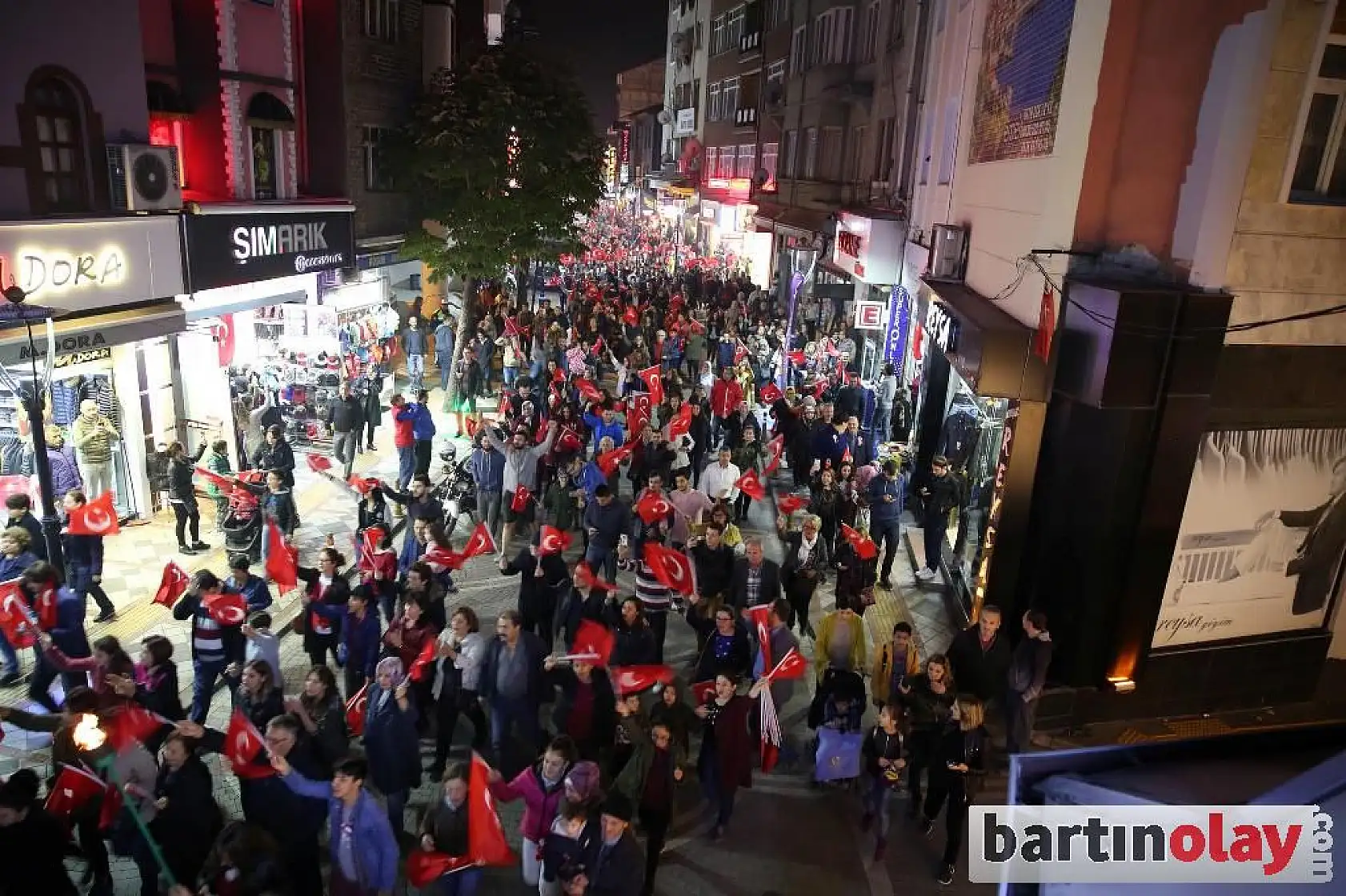 Bartın sokaklarında muhteşem coşku