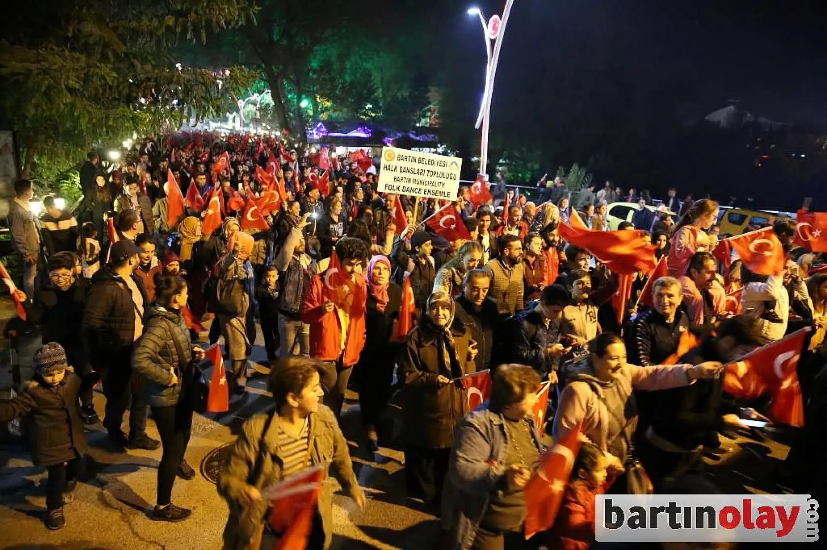 Bartın sokaklarında muhteşem coşku