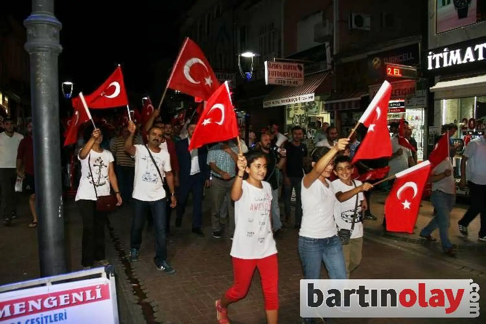 Bartın'da terör yürüyüş ile lanetlendi