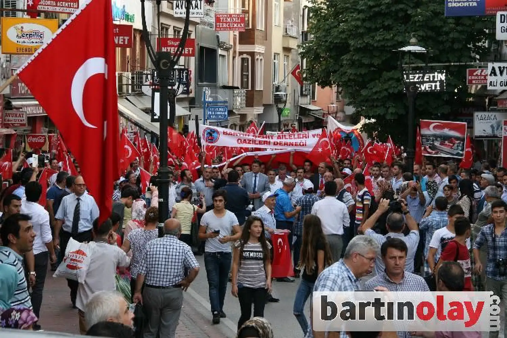 Bartın'da terör lanetlendi