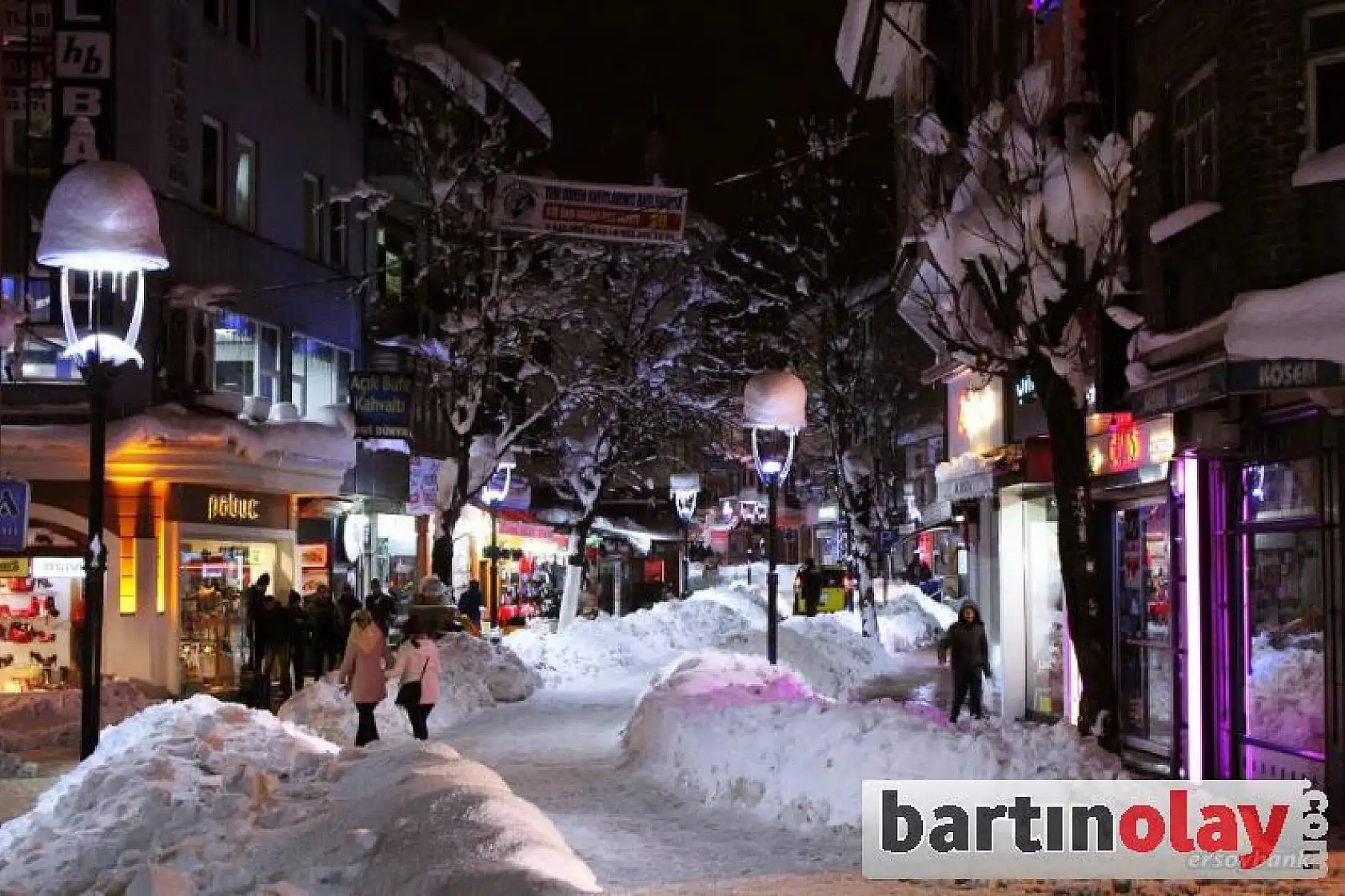 Bartın'dan kar manzaraları