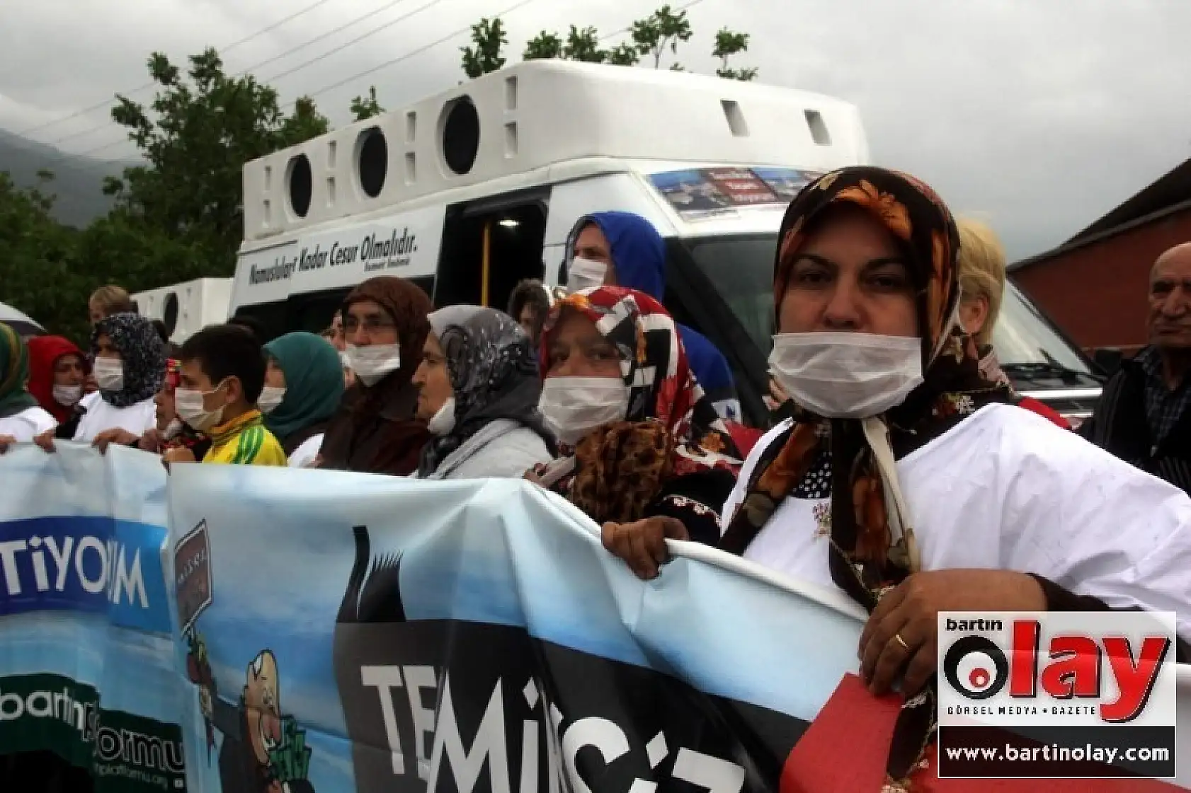 Amasra'da insan zinciri