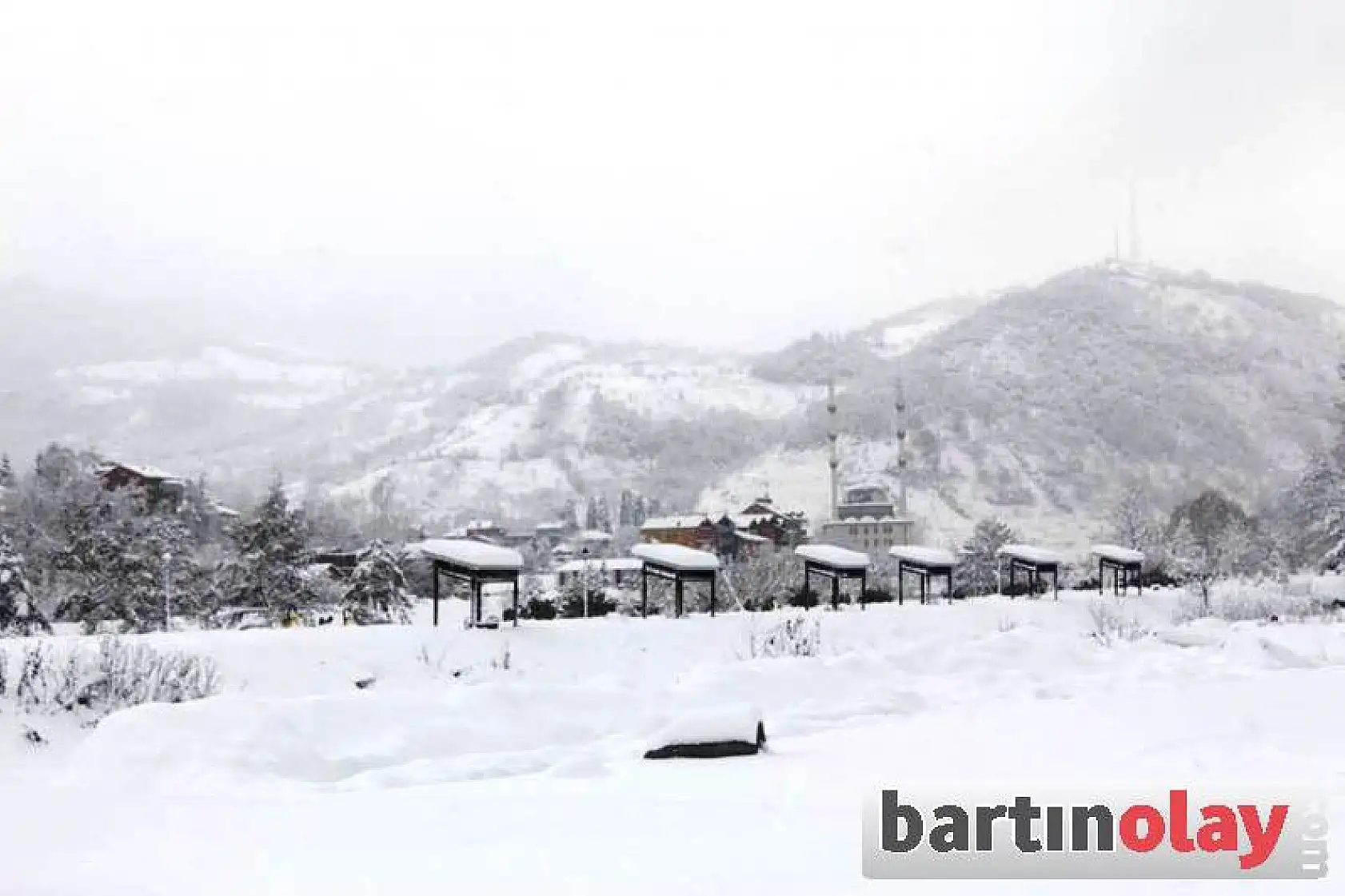 Kozcağız'da kar manzaraları