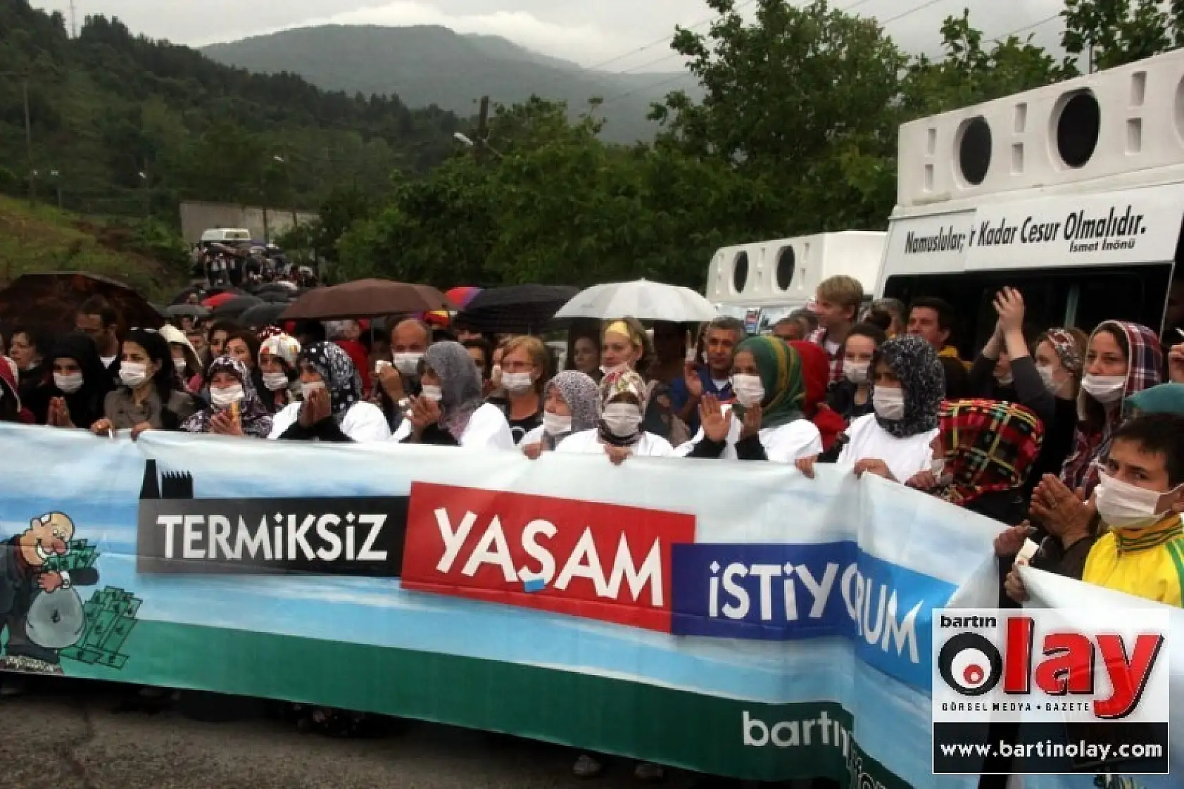 Amasra'da insan zinciri