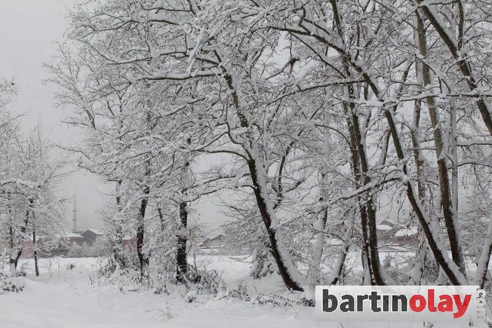 Kozcağız'da kar manzaraları