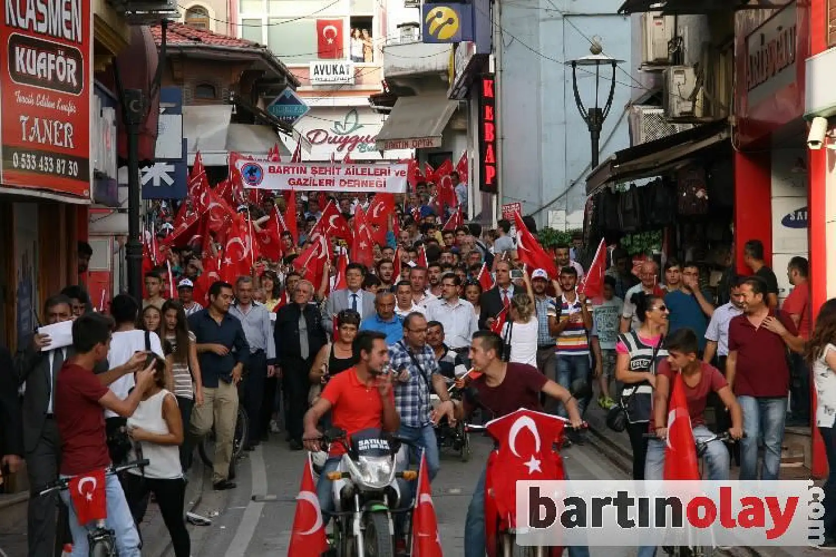 Bartın'da terör lanetlendi
