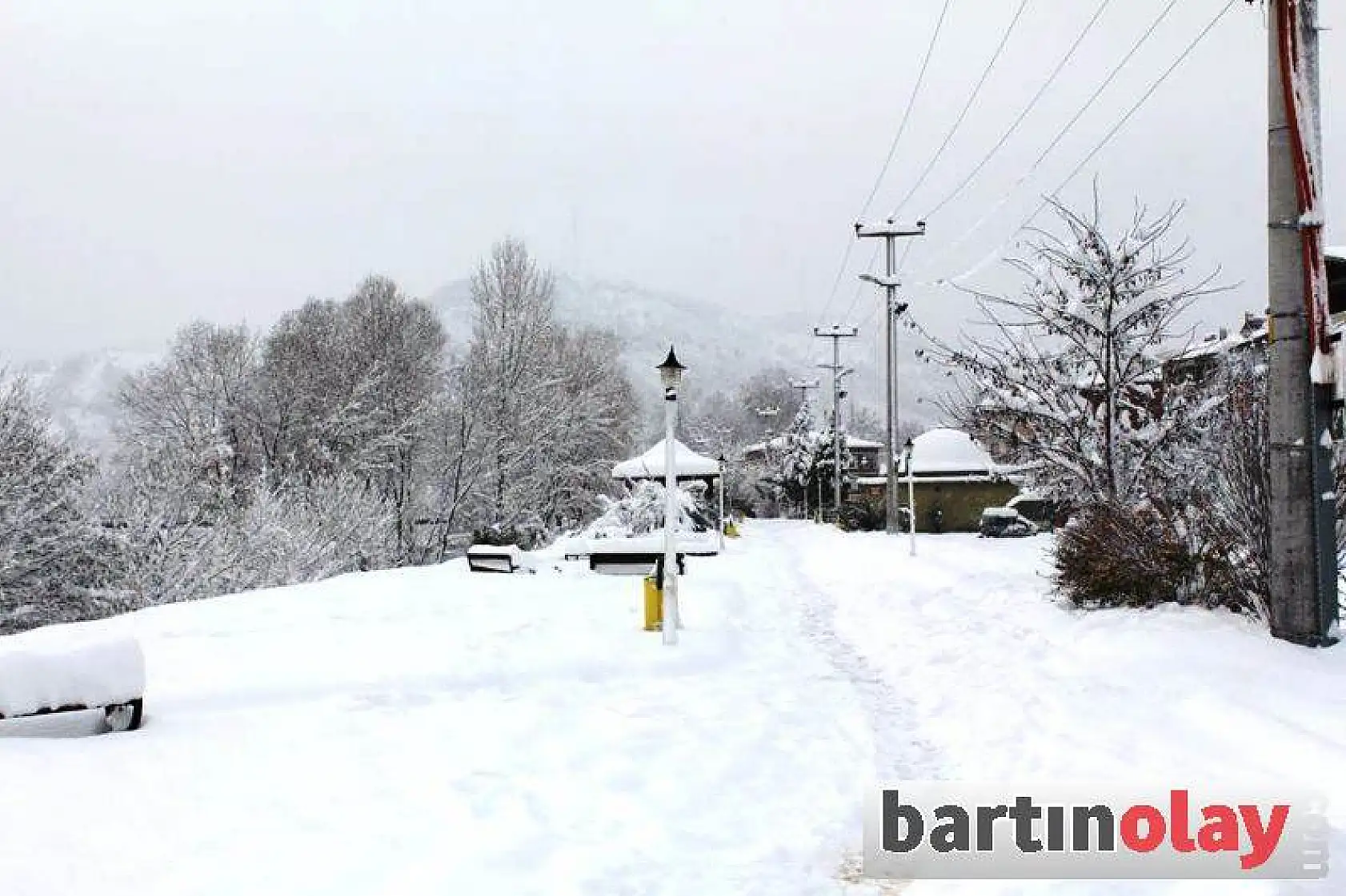 Kozcağız'da kar manzaraları