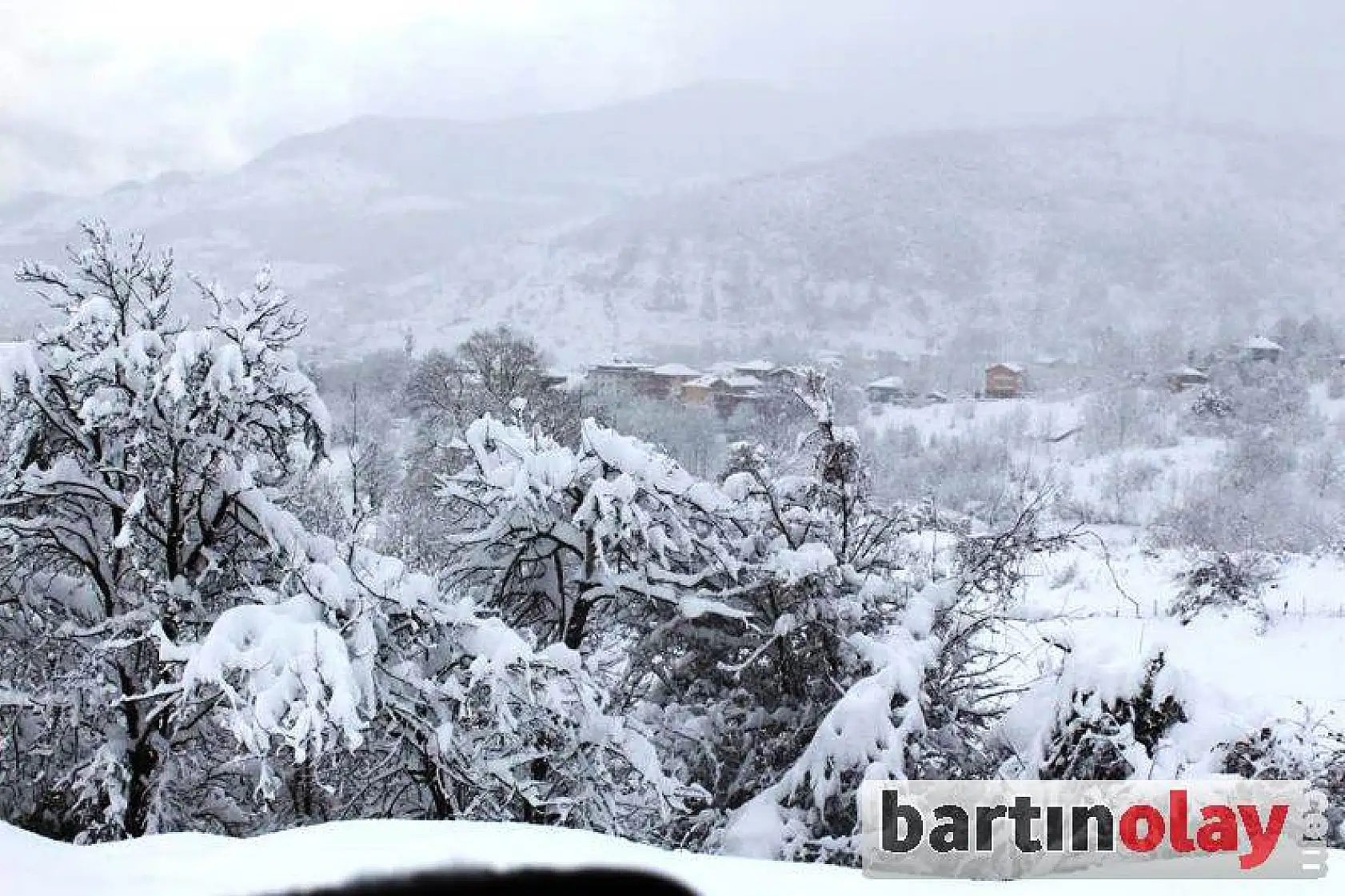 Kozcağız'da kar manzaraları