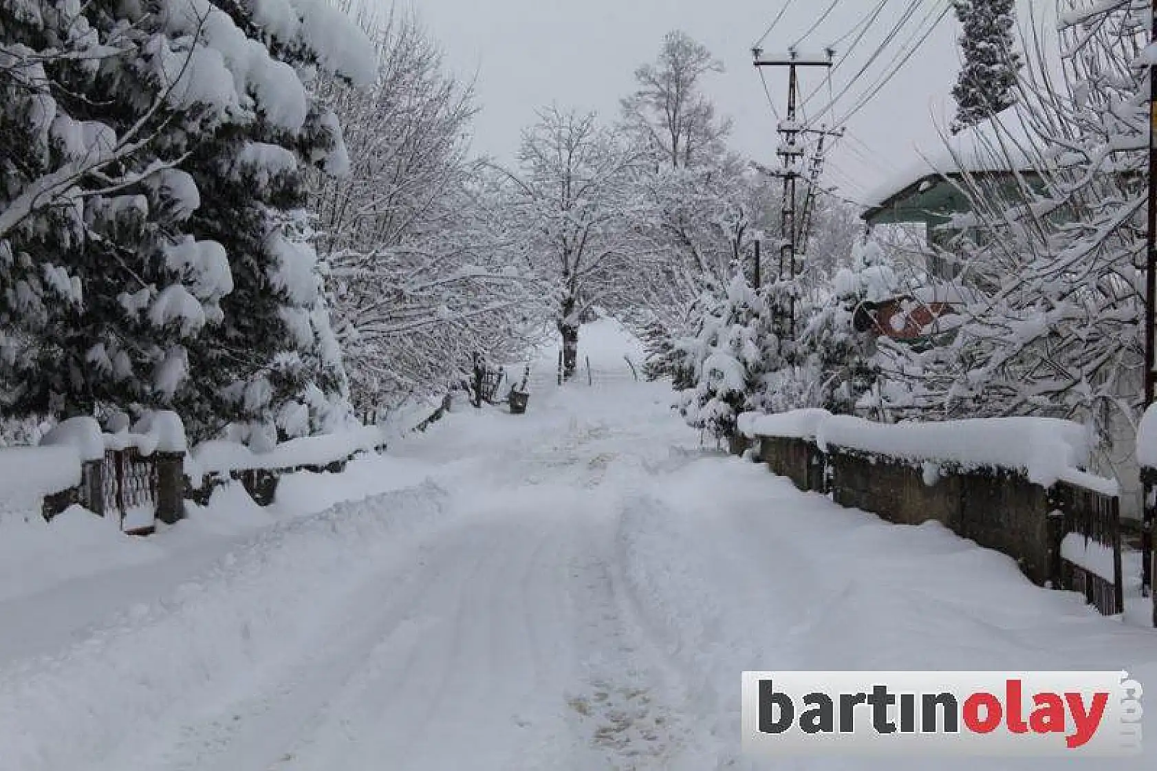 Kozcağız'da kar manzaraları