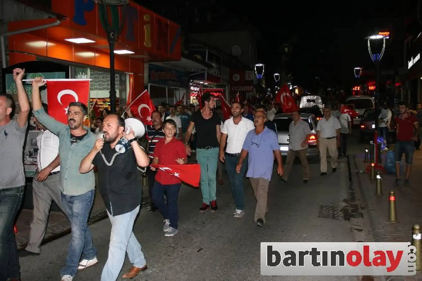 Bartın'da terör yürüyüş ile lanetlendi