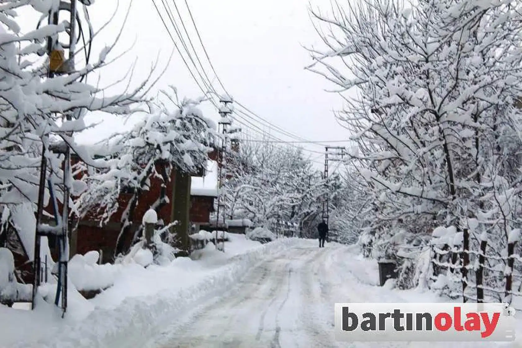 Kozcağız'da kar manzaraları