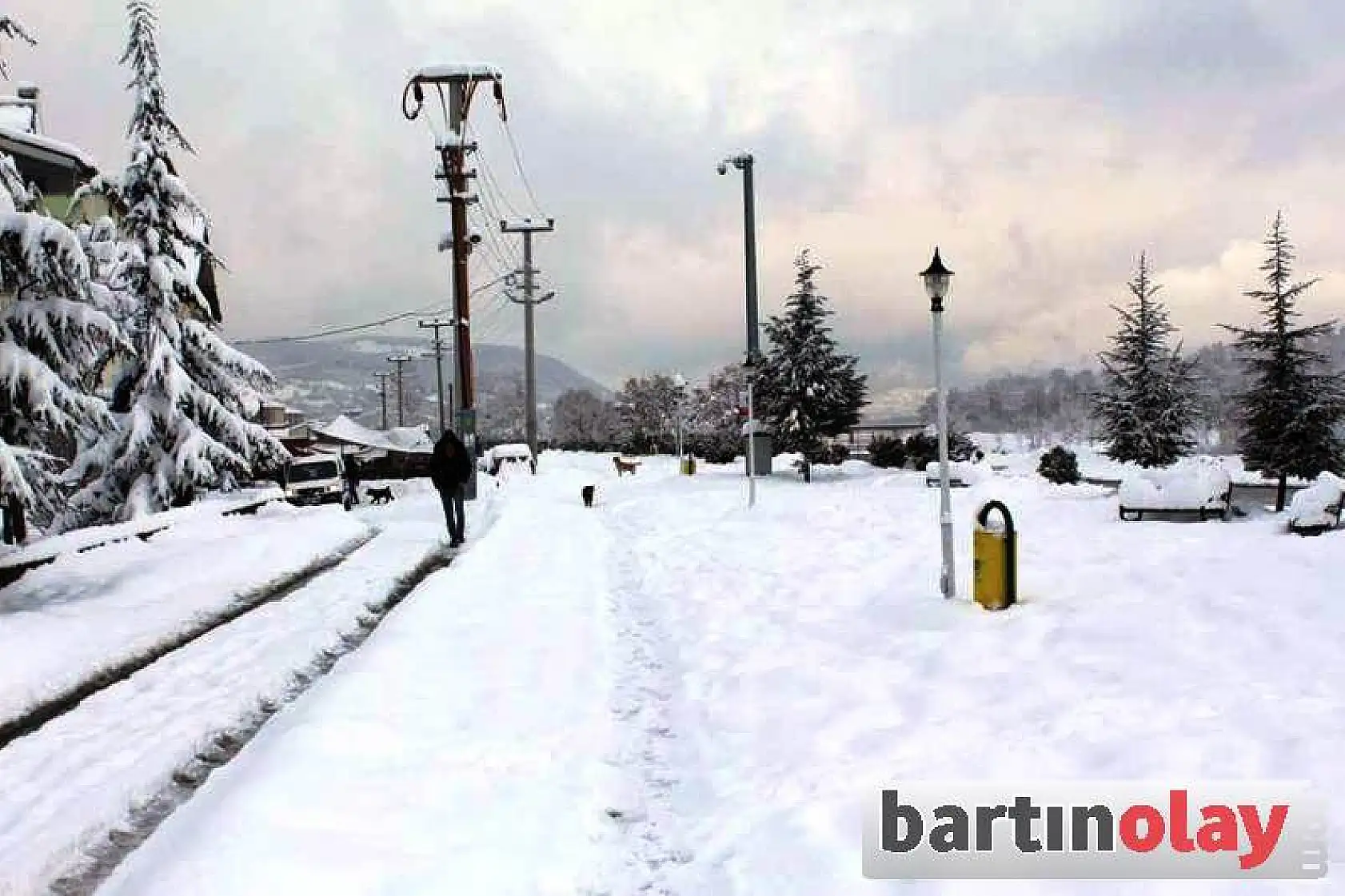 Kozcağız'da kar manzaraları