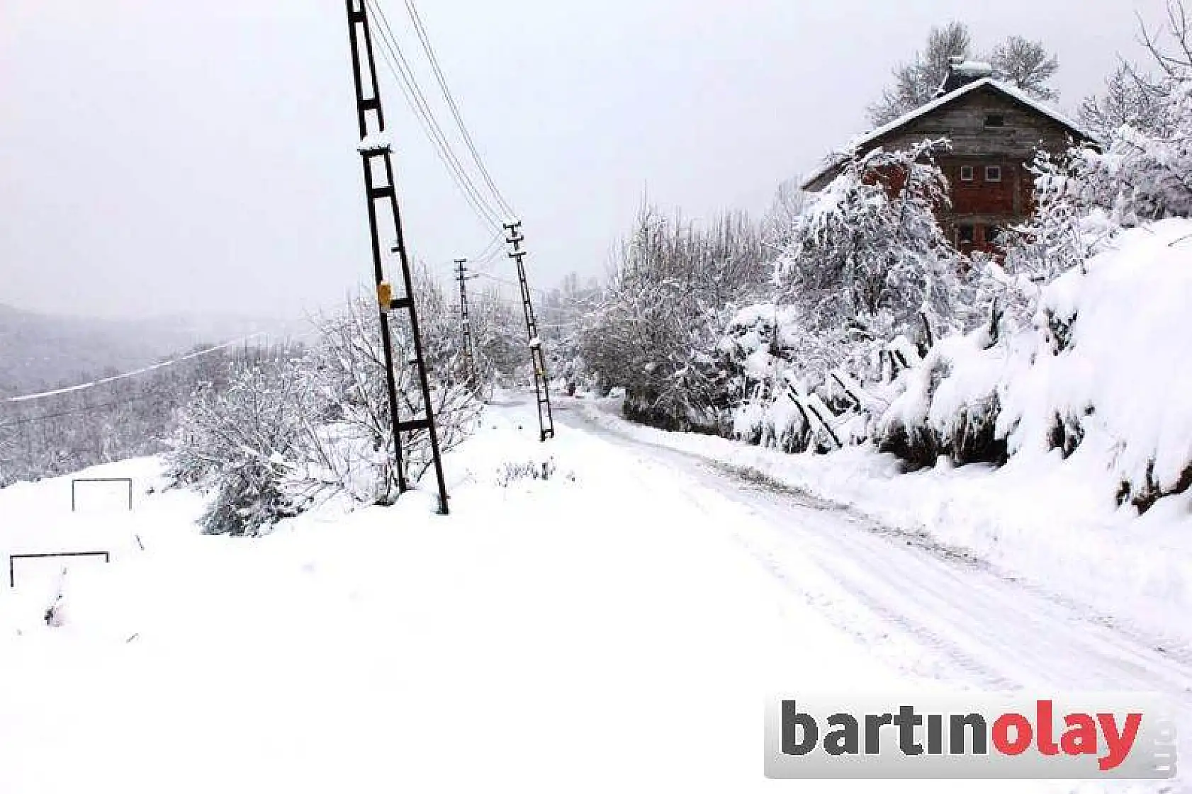 Kozcağız'da kar manzaraları