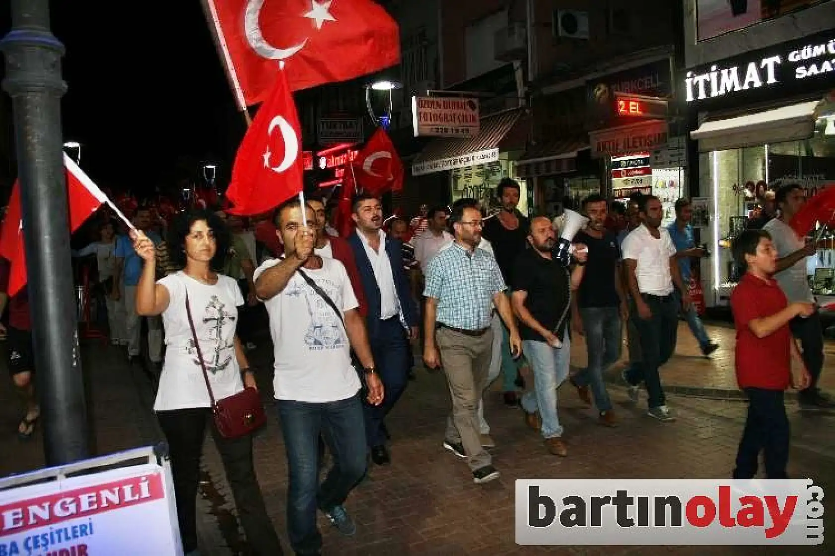 Bartın'da terör yürüyüş ile lanetlendi