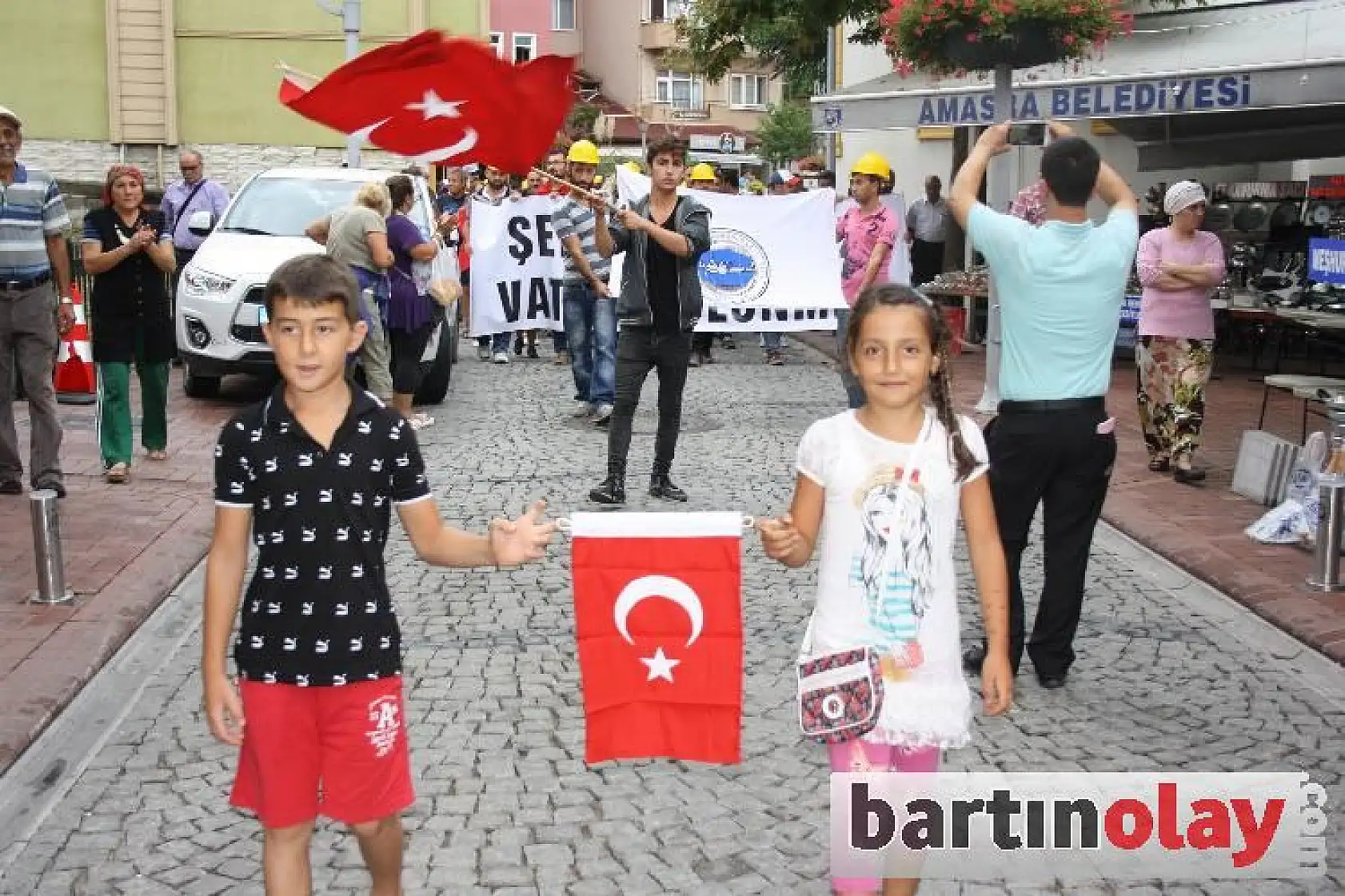 Amasra Şehitler için yürüdü