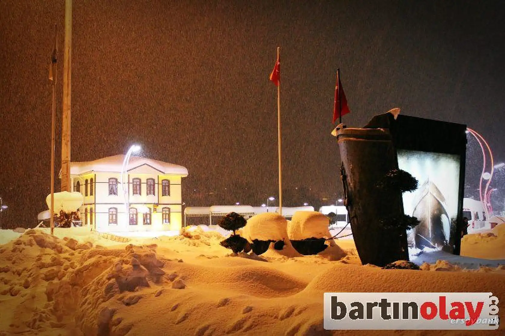 Bartın'dan kar manzaraları