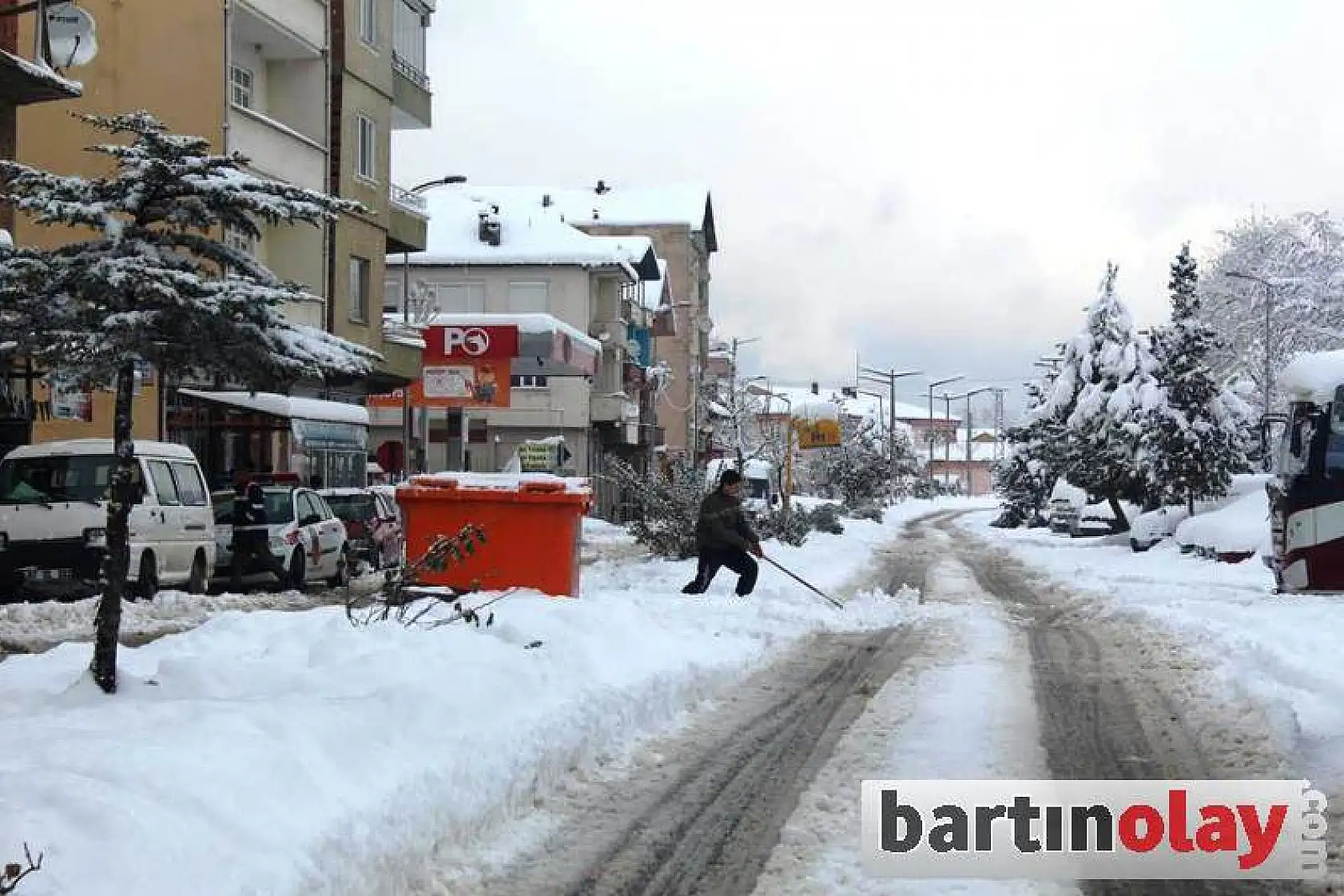 Kozcağız'da kar manzaraları