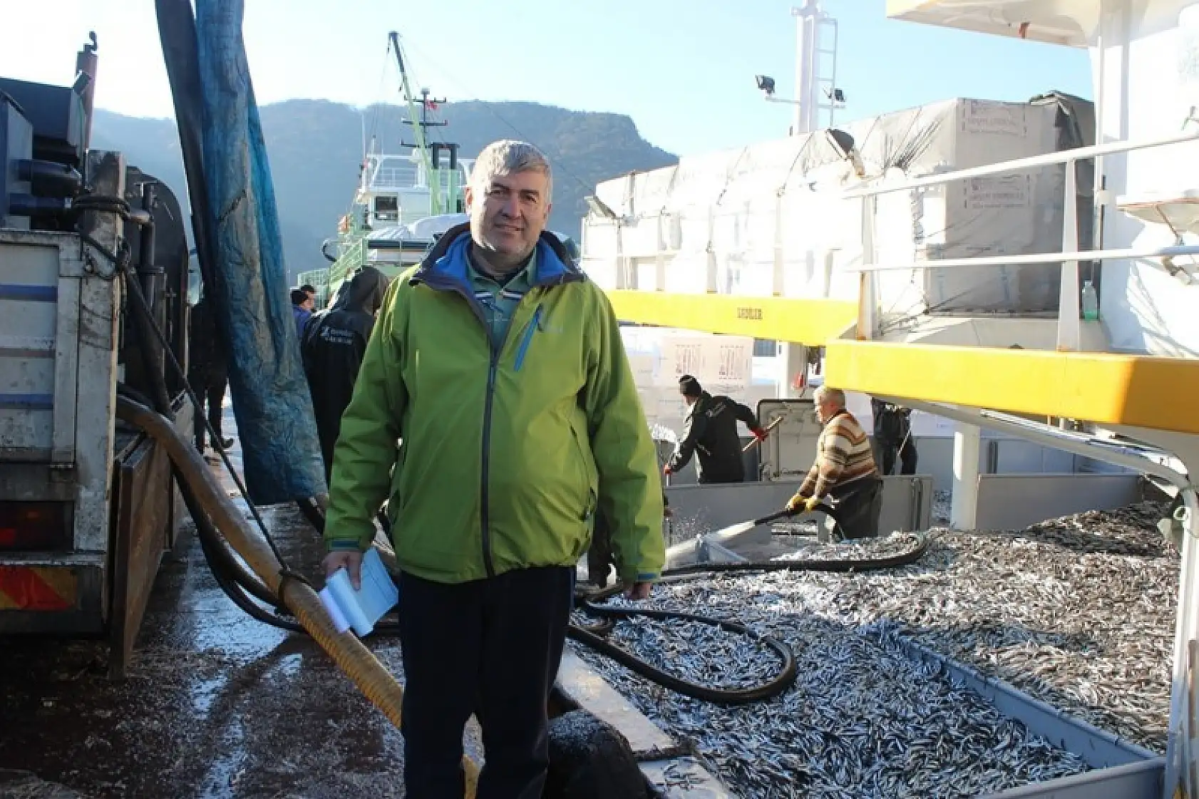 Amasrada tonlarca hamsi yakalandı