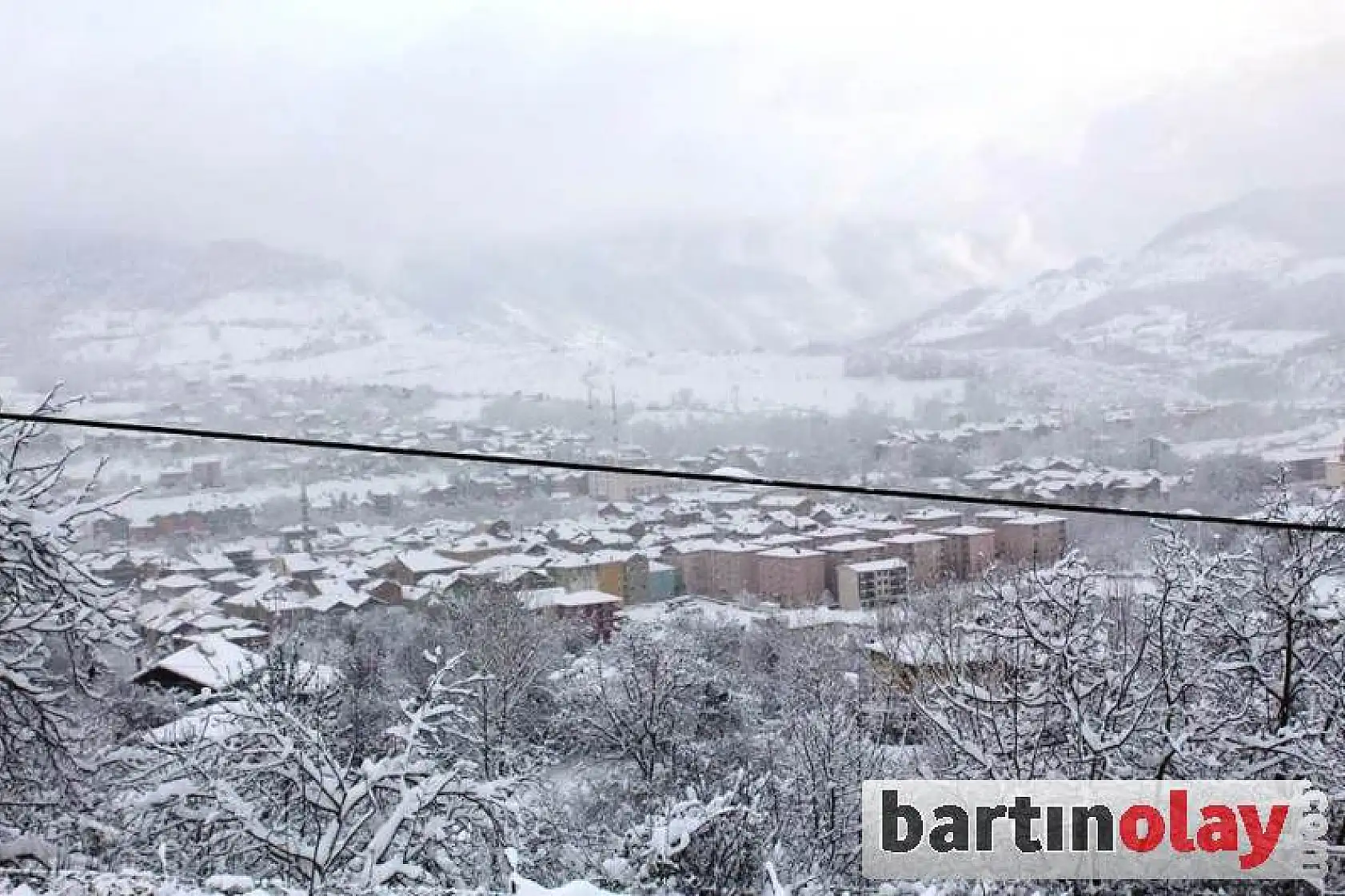 Kozcağız'da kar manzaraları