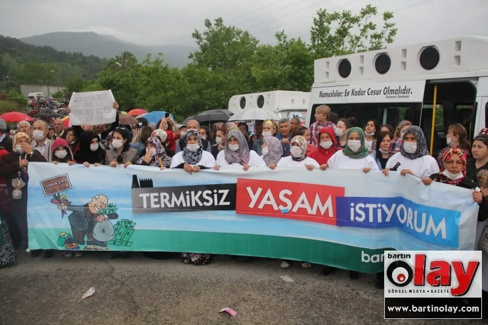 Amasra'da insan zinciri