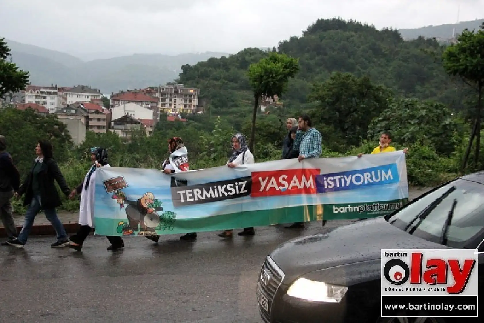 Amasra'da insan zinciri