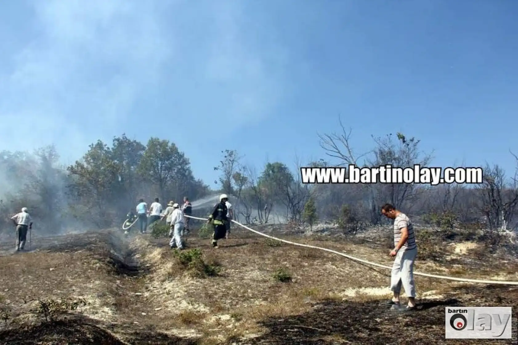 Bartın'da Orman Yangınından en sıcak görüntüler